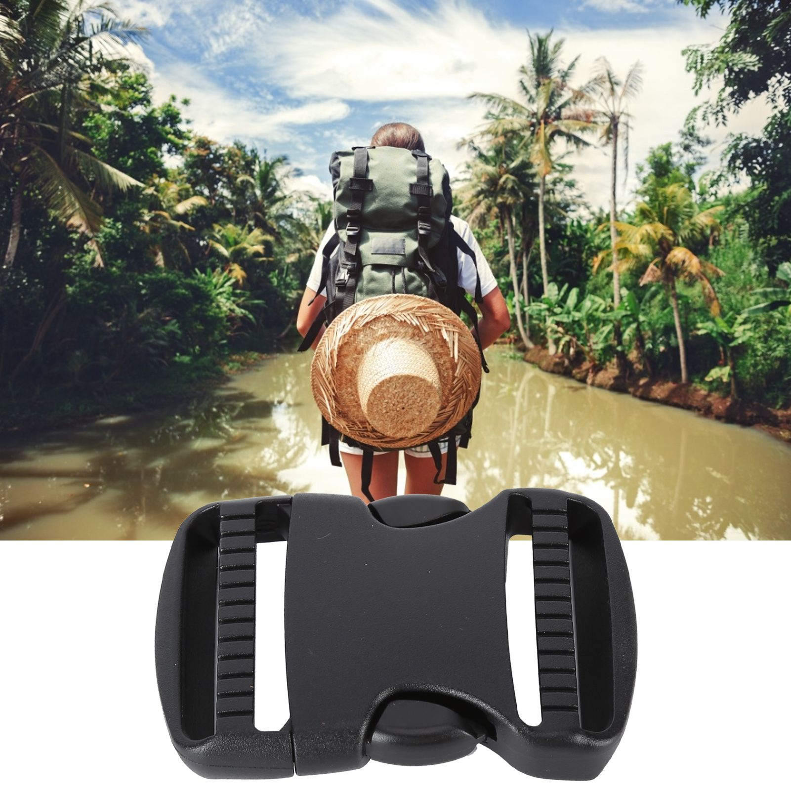 5Pcs Quick Release Buckle Plastic Dual Adjustable Strap Buckles Replacement view 11