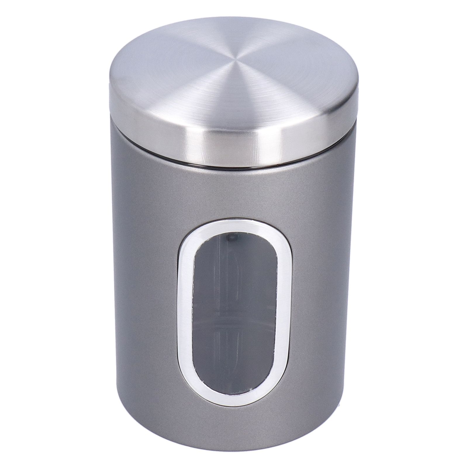 3Pcs Storage Jar Stainless Steel Food Tea Nut Container with Window Durable view 9
