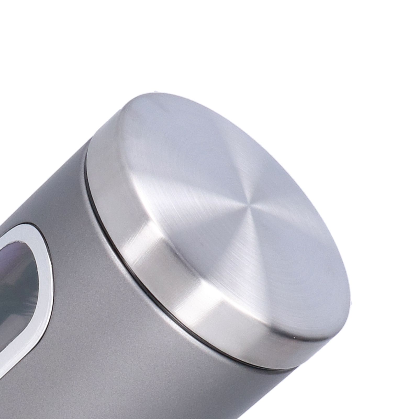 3Pcs Storage Jar Stainless Steel Food Tea Nut Container with Window Durable view 13