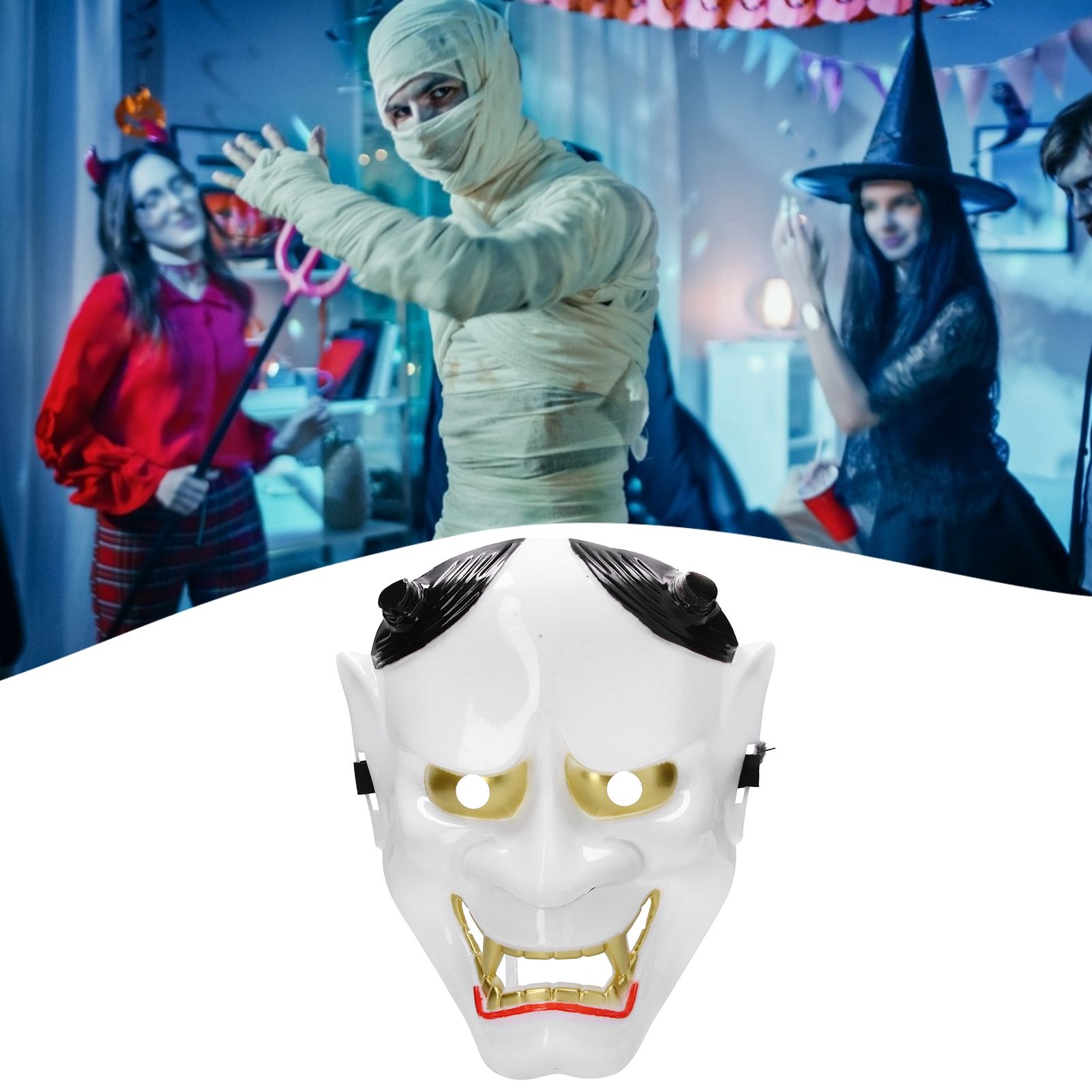 Halloween Festival Costume Horrible Mask Decorative Cosplay Makeup Props for view 11