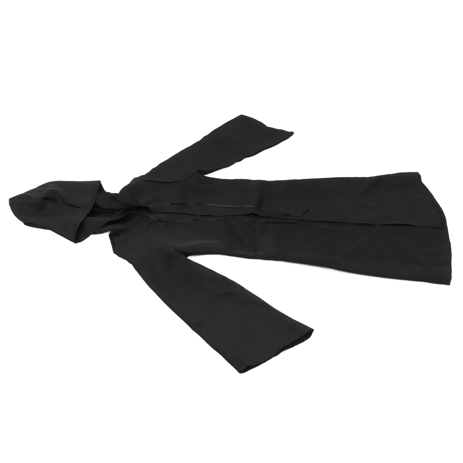 Halloween Hooded Black Cape Unisex Long Cloak Cosplay Dress Clothing Costume view 2