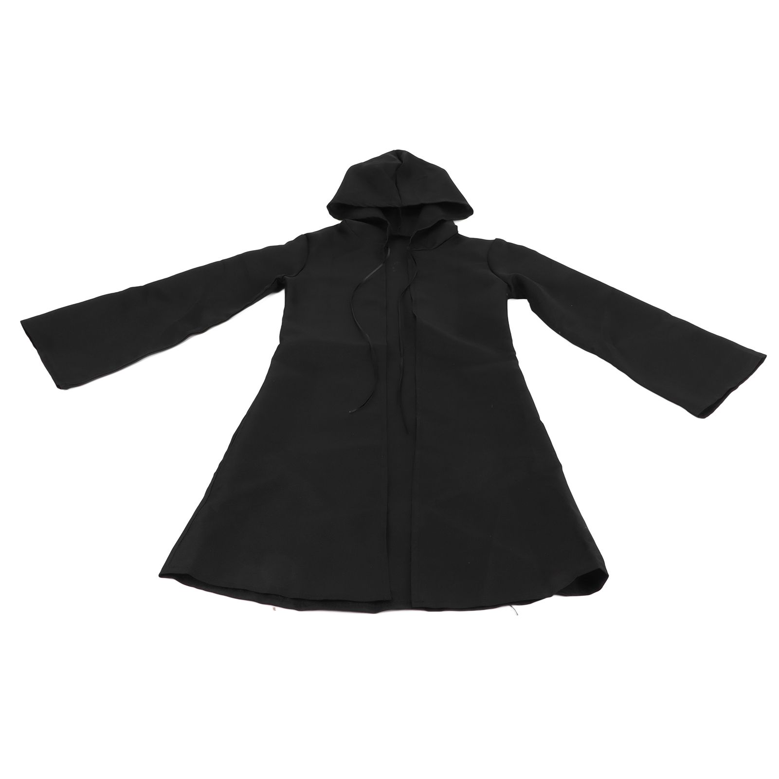 Halloween Hooded Black Cape Unisex Long Cloak Cosplay Dress Clothing Costume view 3