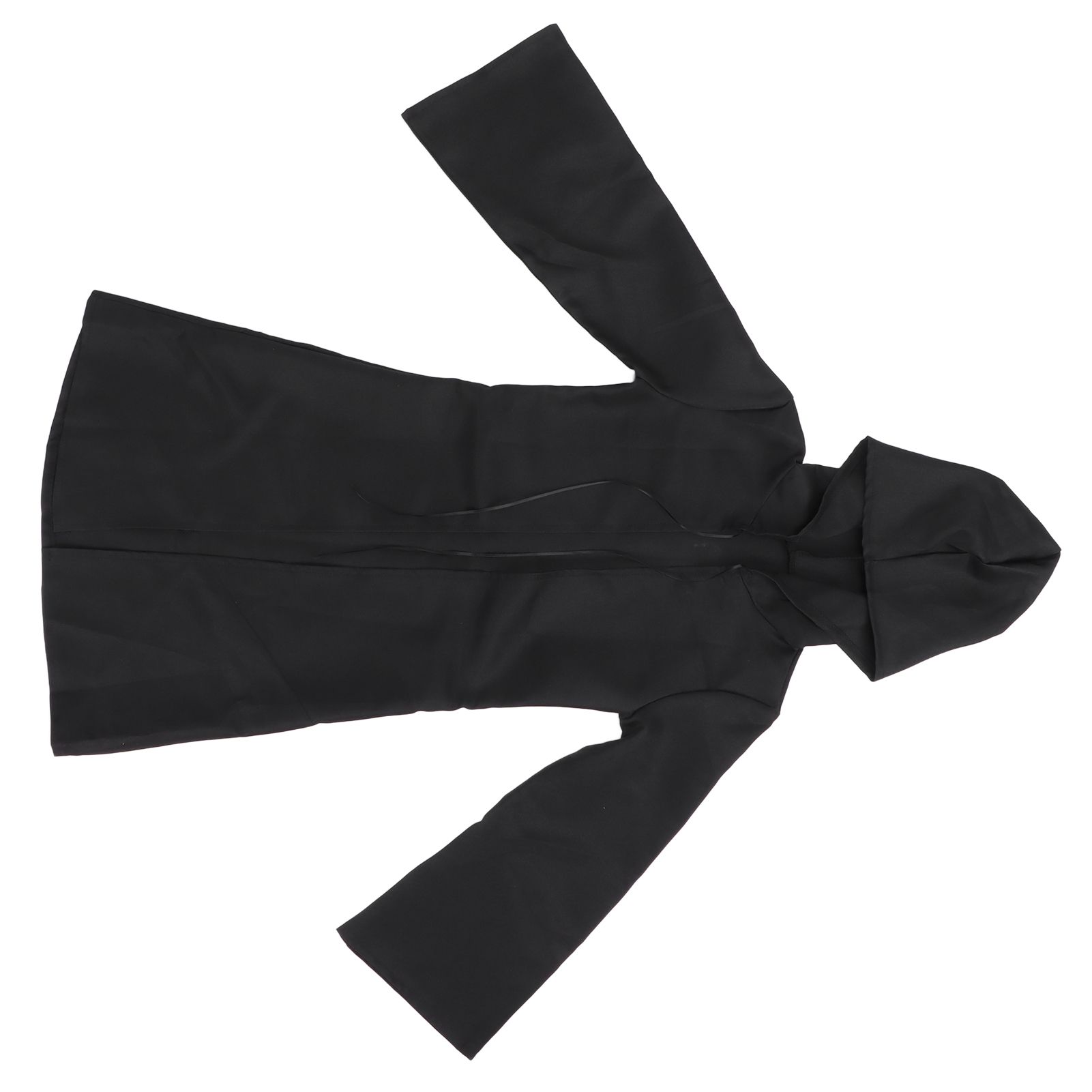 Halloween Hooded Black Cape Unisex Long Cloak Cosplay Dress Clothing Costume view 4