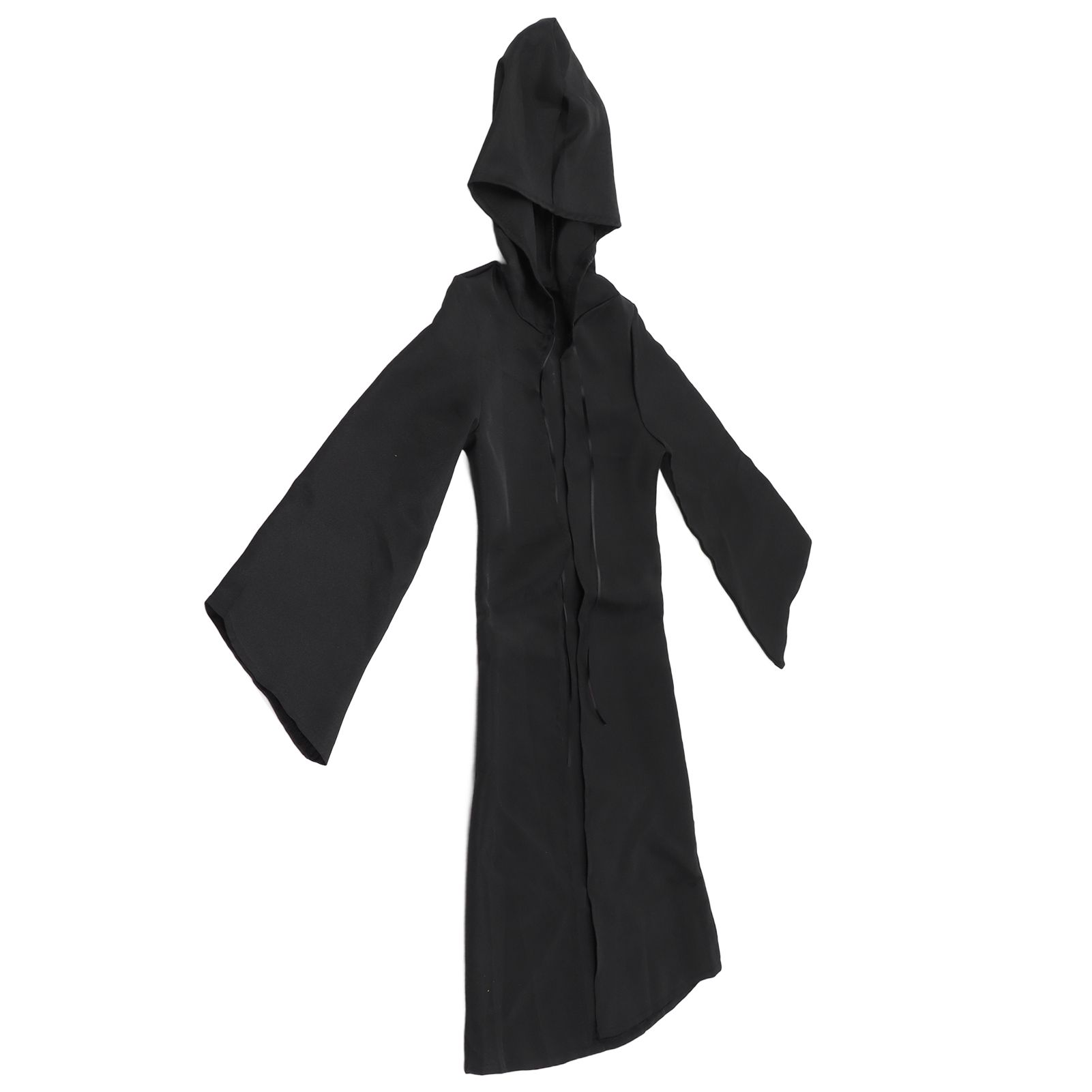 Halloween Hooded Black Cape Unisex Long Cloak Cosplay Dress Clothing Costume view 8