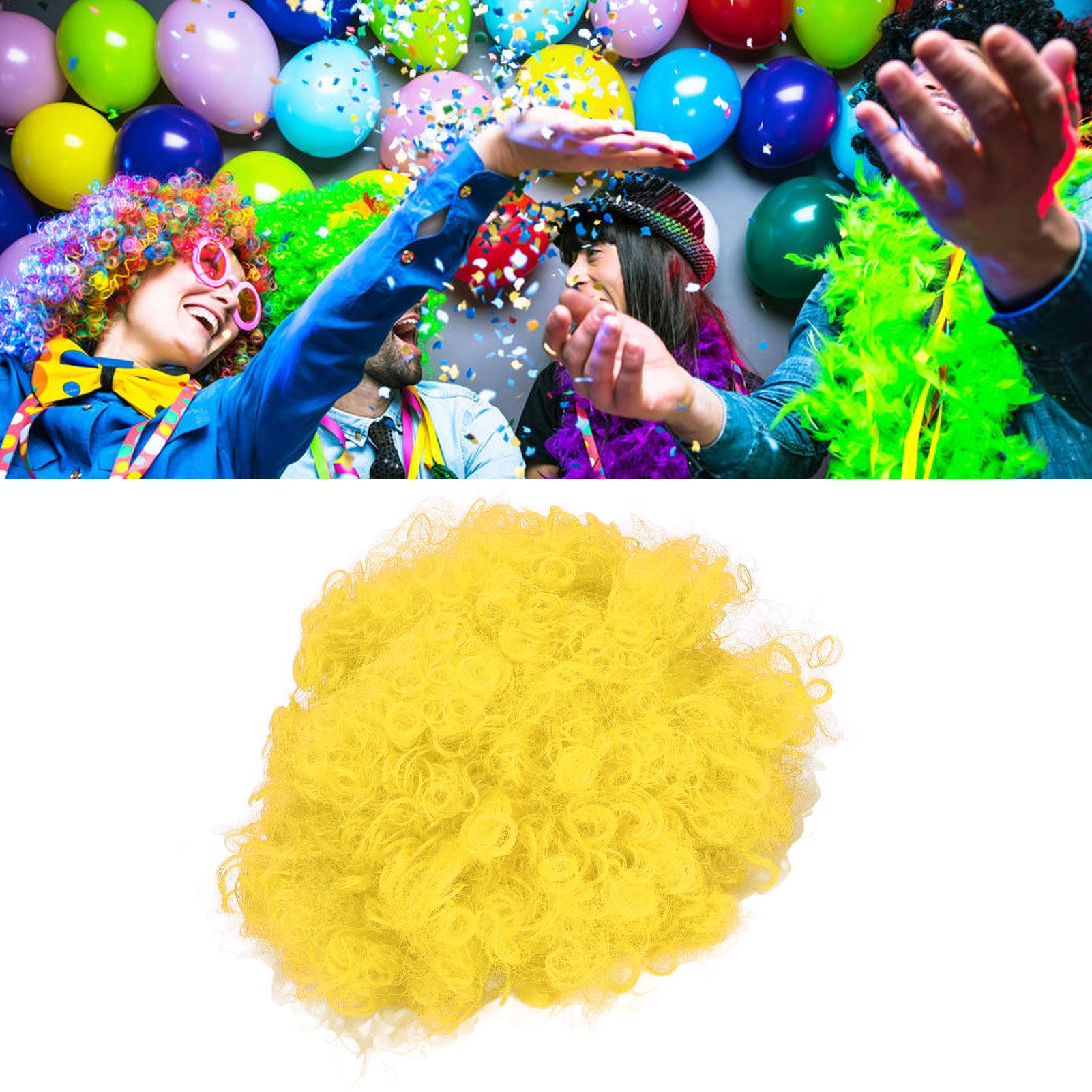 Adult Innovative Color Party Wig Halloween Interesting Headgear for Circus view 11