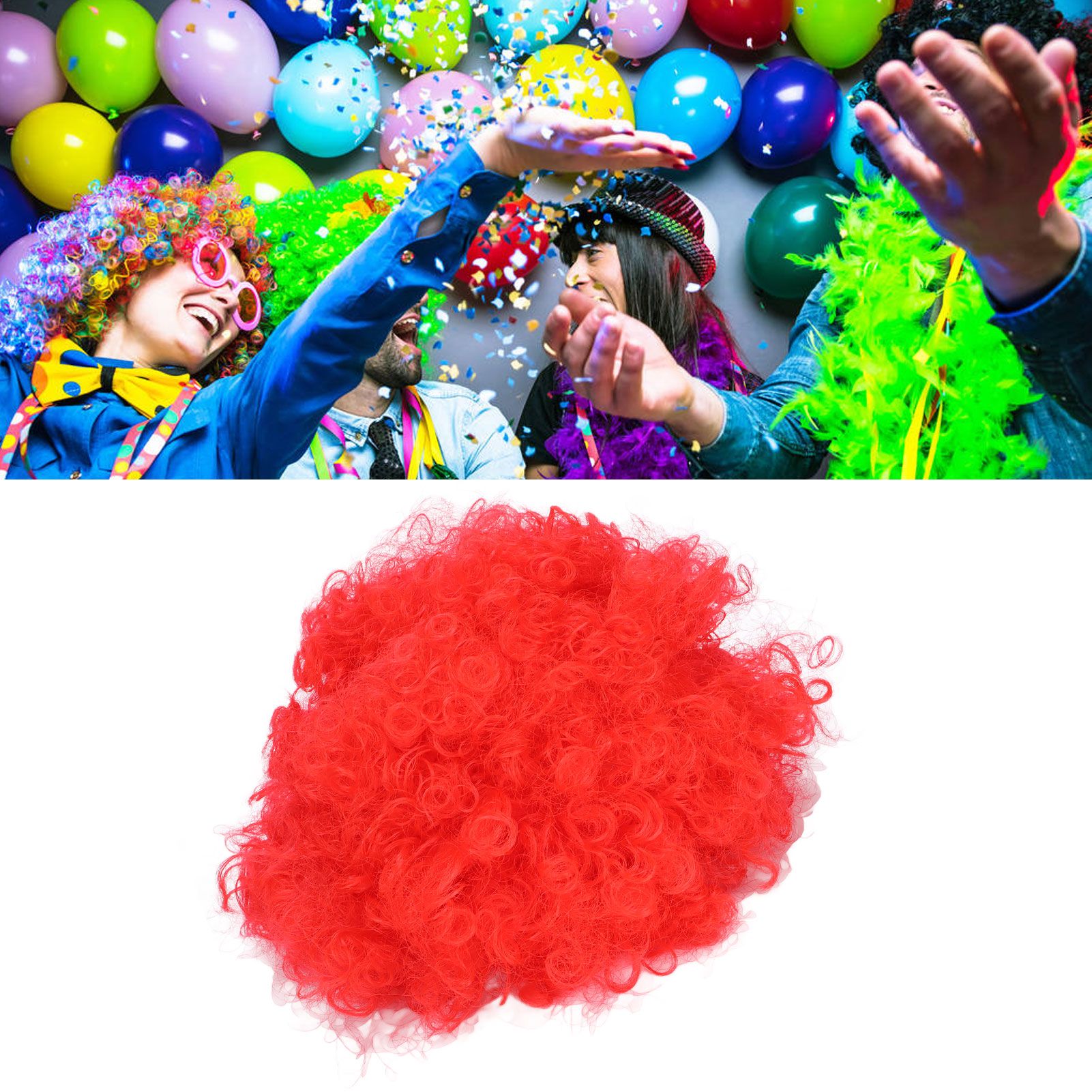 Adult Innovative Color Party Wig Halloween Interesting Headgear for Circus view 11