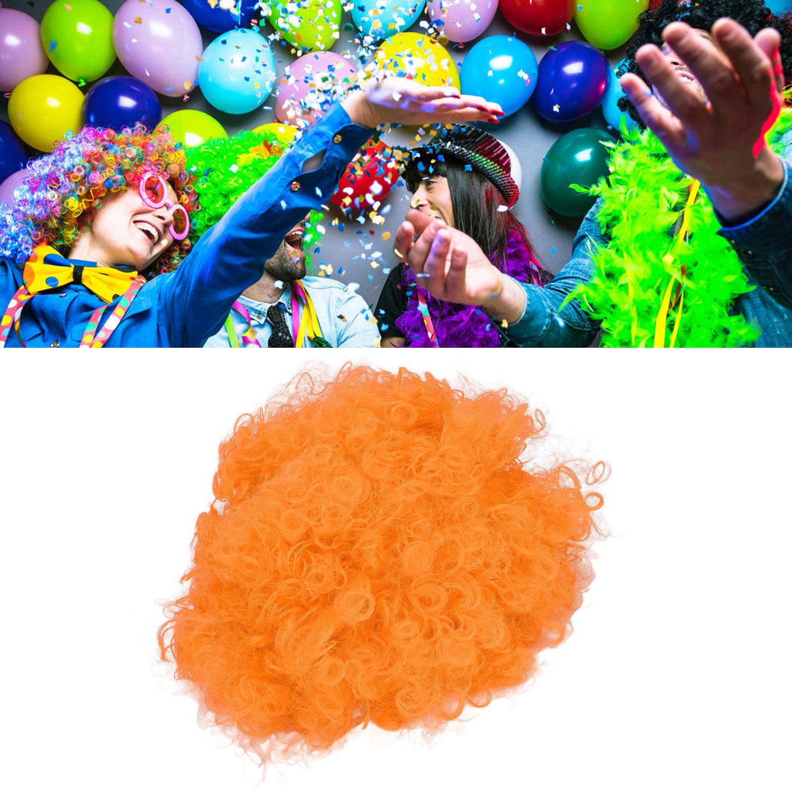 Adult Innovative Color Party Wig Halloween Interesting Headgear for Circus view 11