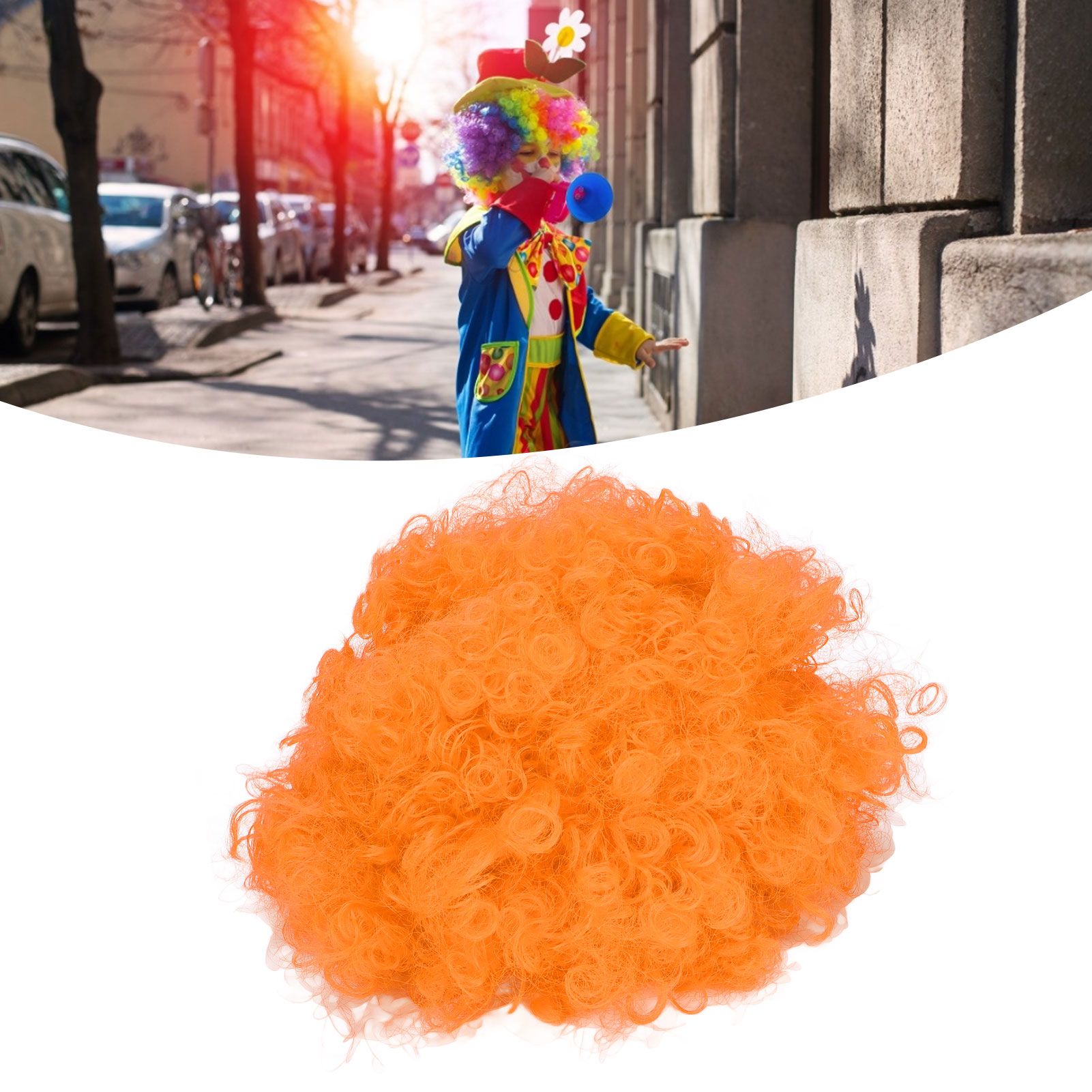 Adult Innovative Color Party Wig Halloween Interesting Headgear for Circus view 12