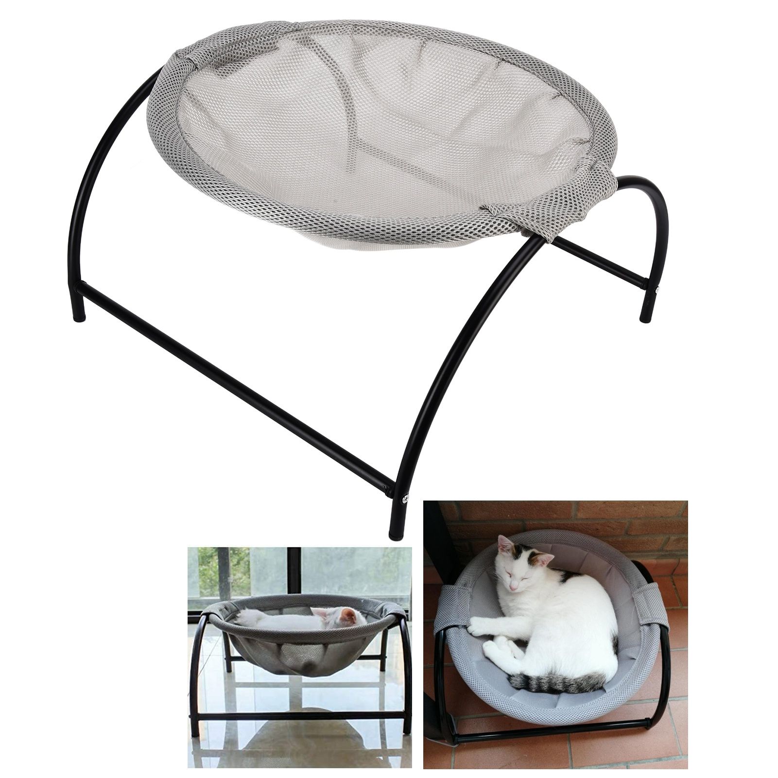 Cat Hanging Bed Soft Breathable Cat Hammock Detachable Pet Bed for 4 Seasons view 11