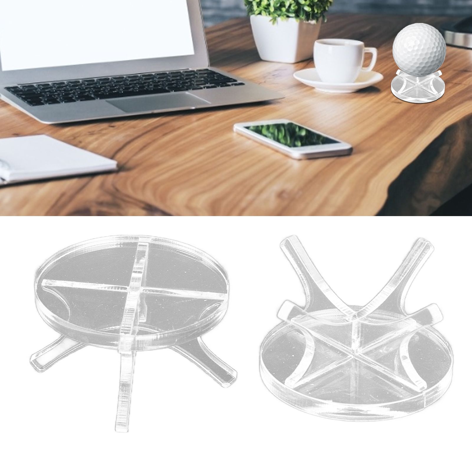 2Pcs Golf Ball Rack High Stability Strong Firmness Simple Baseball Display view 11