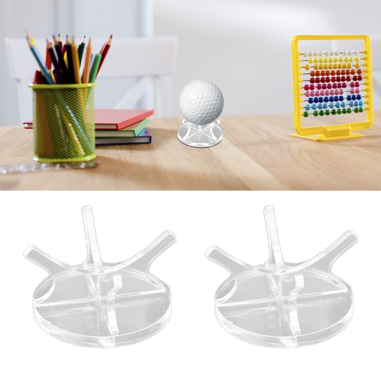 2Pcs Golf Ball Rack High Stability Strong Firmness Simple Baseball Display view 12