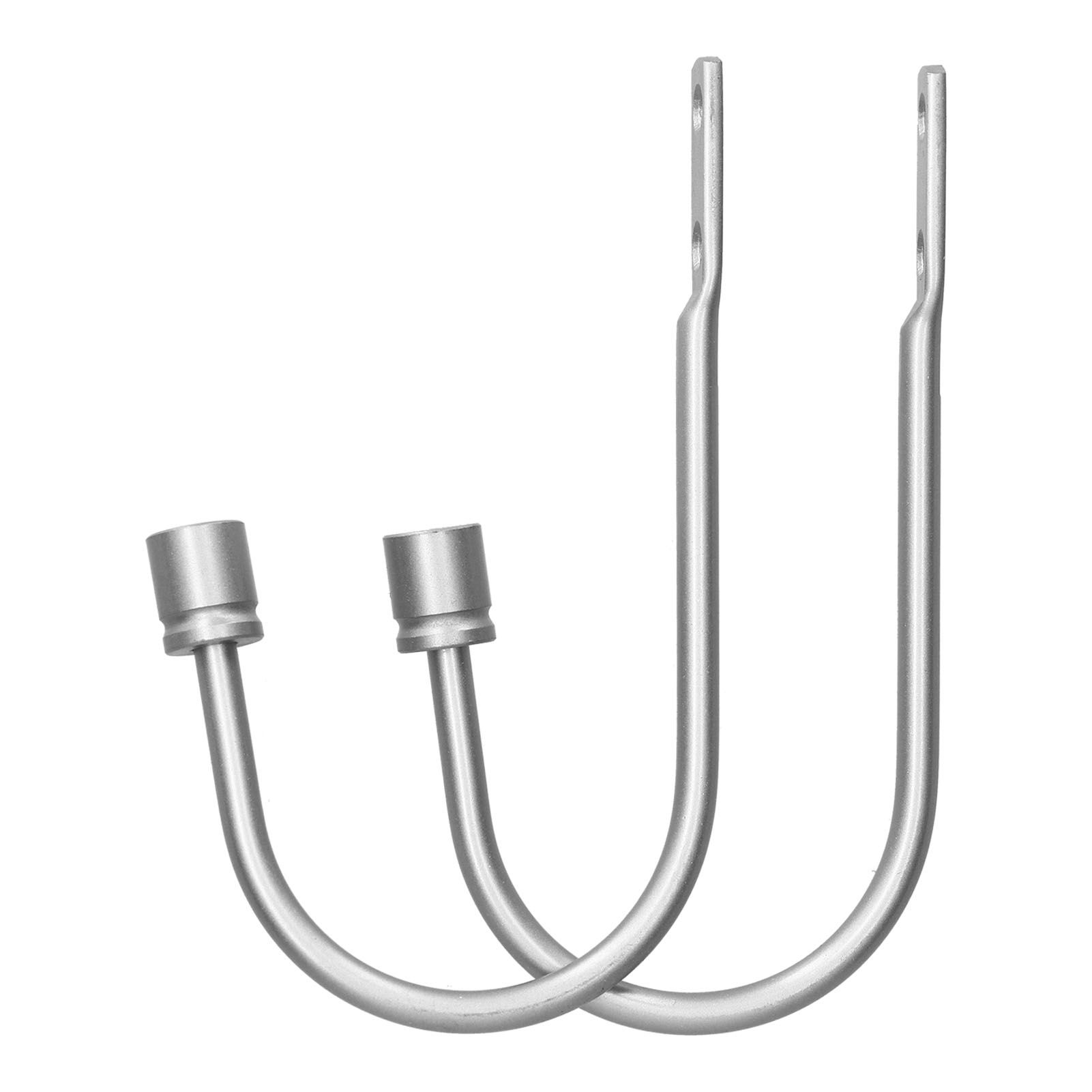 2Pcs Curtain Hook Aluminum Alloy U Shaped Cylinder Fixed Drapery Holdback for view 5