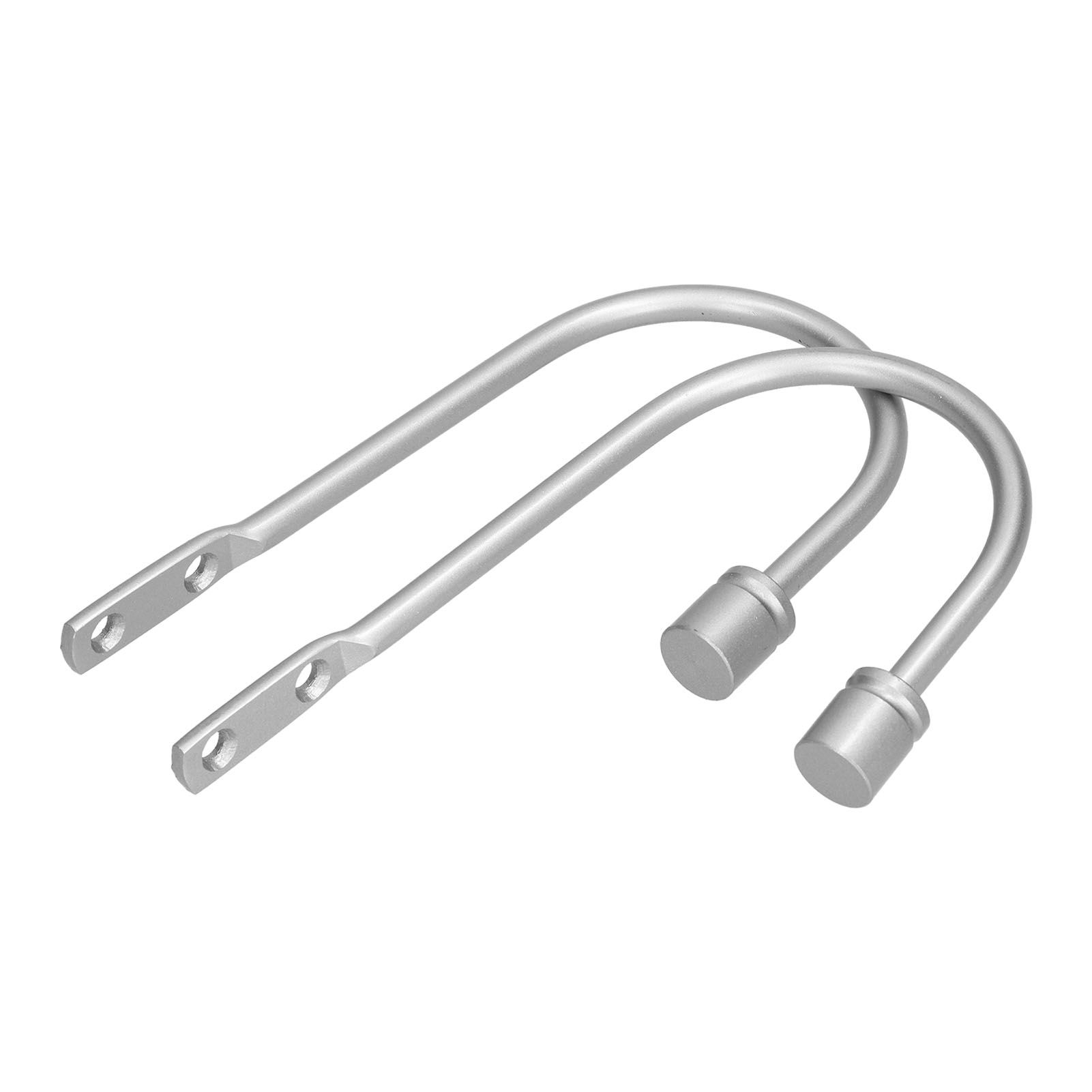 2Pcs Curtain Hook Aluminum Alloy U Shaped Cylinder Fixed Drapery Holdback for view 8