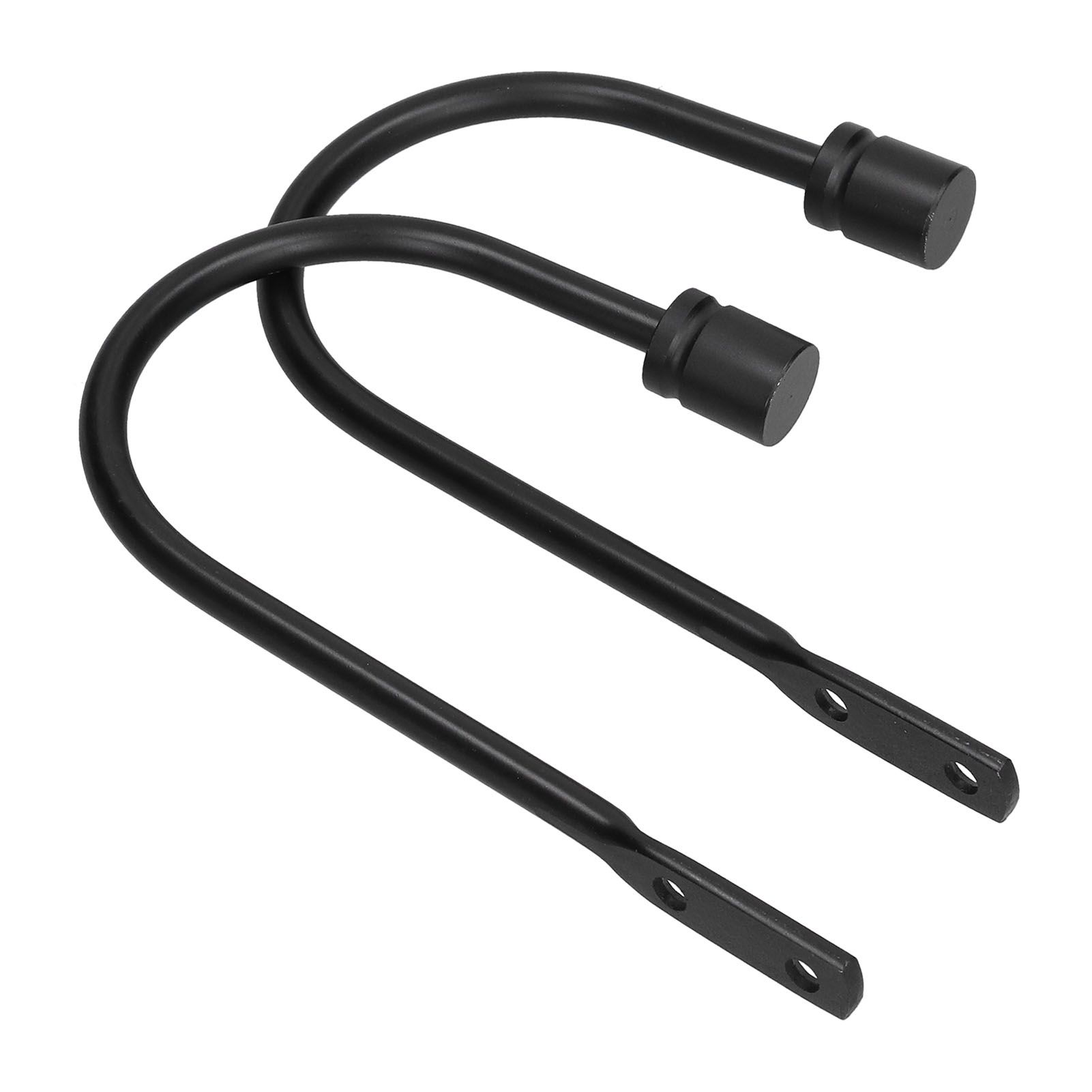 2Pcs Curtain Hook Aluminum Alloy U Shaped Cylinder Fixed Drapery Holdback for view 3