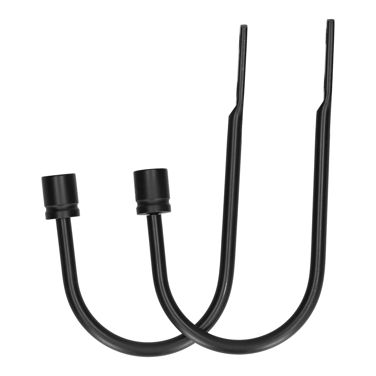 2Pcs Curtain Hook Aluminum Alloy U Shaped Cylinder Fixed Drapery Holdback for view 5