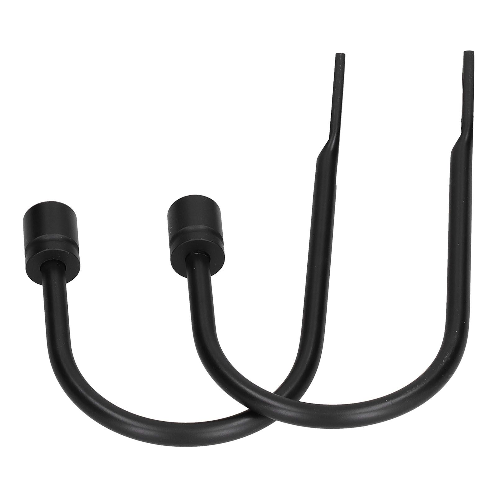 2Pcs Curtain Hook Aluminum Alloy U Shaped Cylinder Fixed Drapery Holdback for view 6