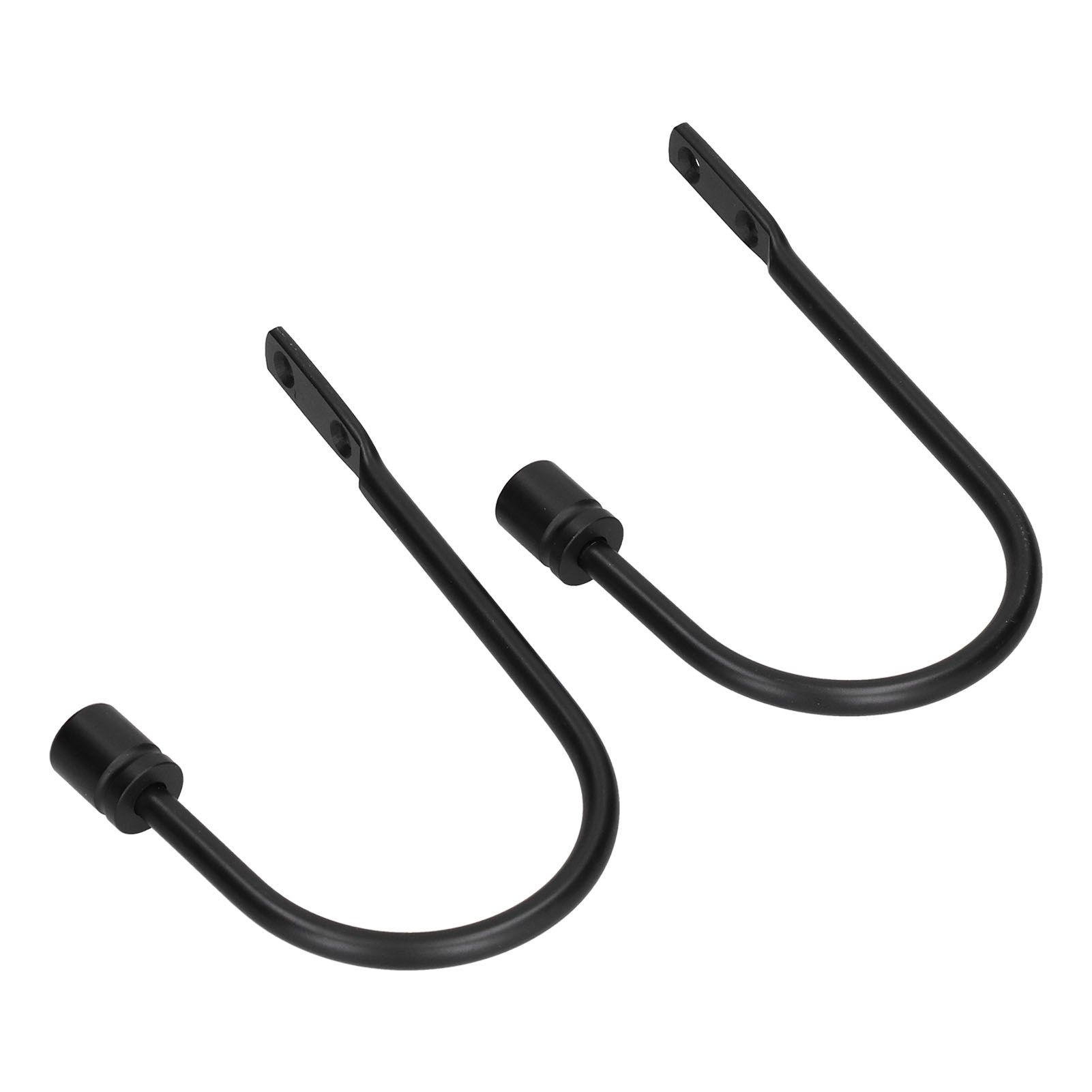 2Pcs Curtain Hook Aluminum Alloy U Shaped Cylinder Fixed Drapery Holdback for view 7