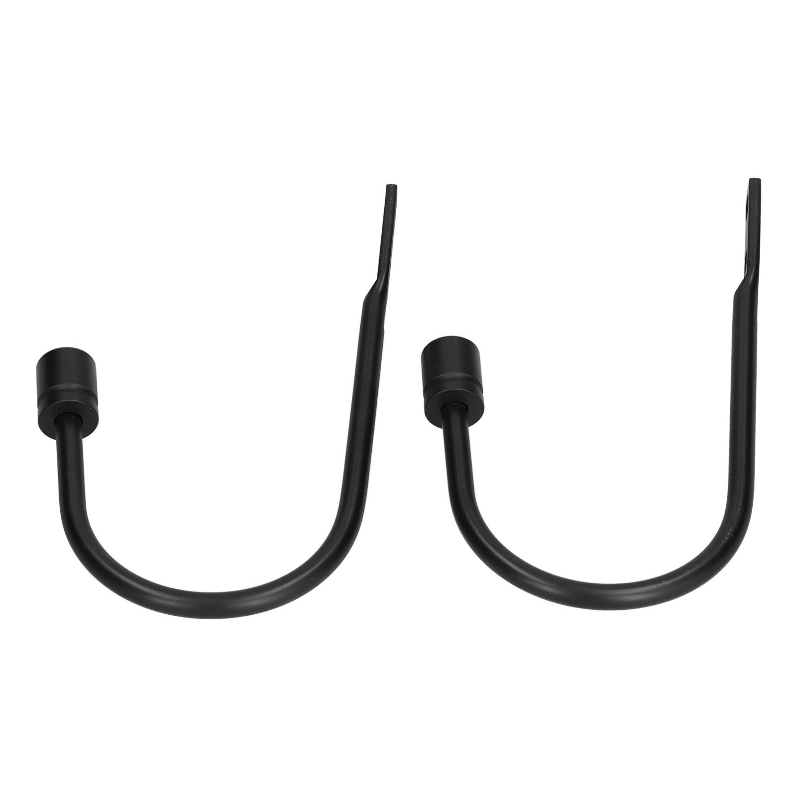2Pcs Curtain Hook Aluminum Alloy U Shaped Cylinder Fixed Drapery Holdback for view 9