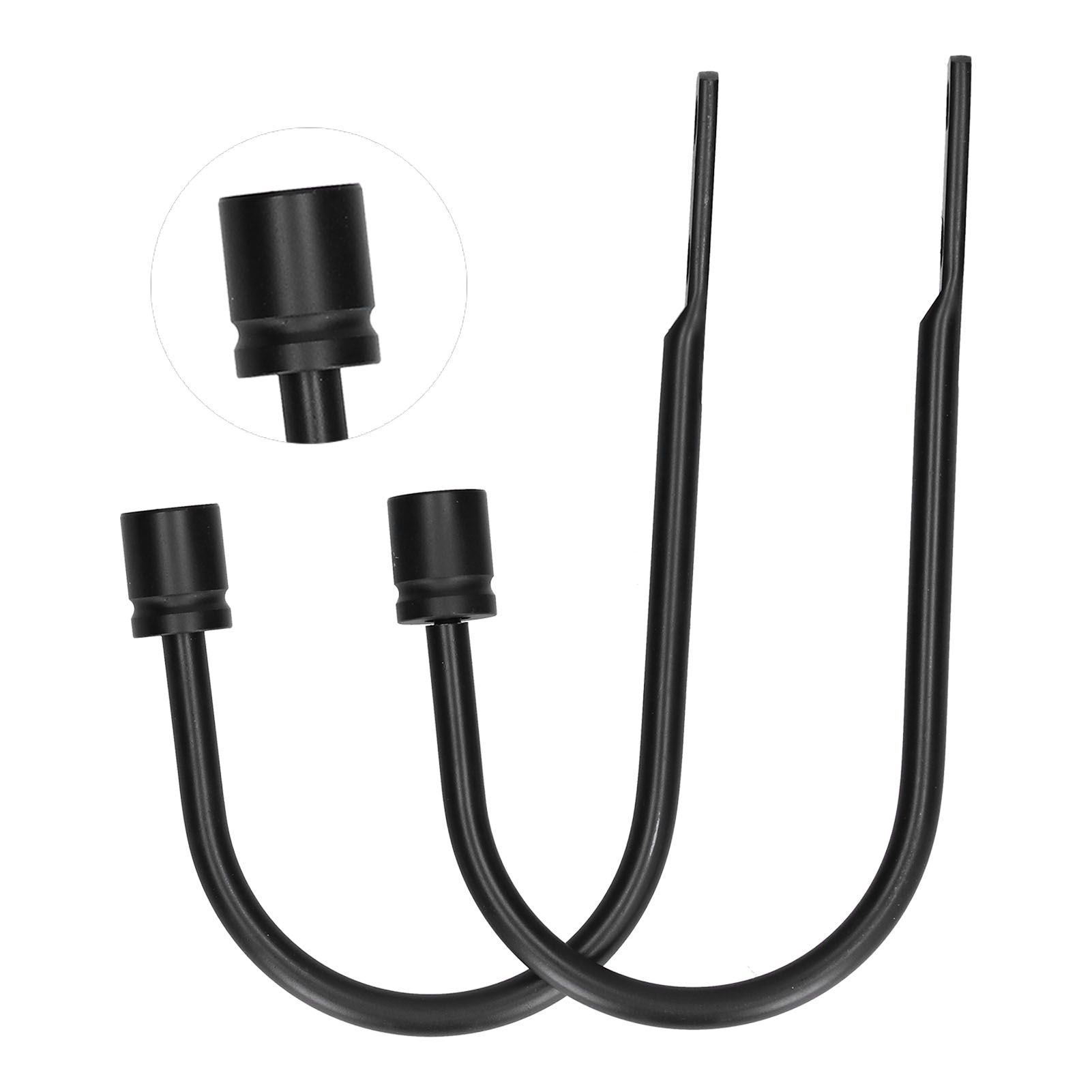 2Pcs Curtain Hook Aluminum Alloy U Shaped Cylinder Fixed Drapery Holdback for view 10