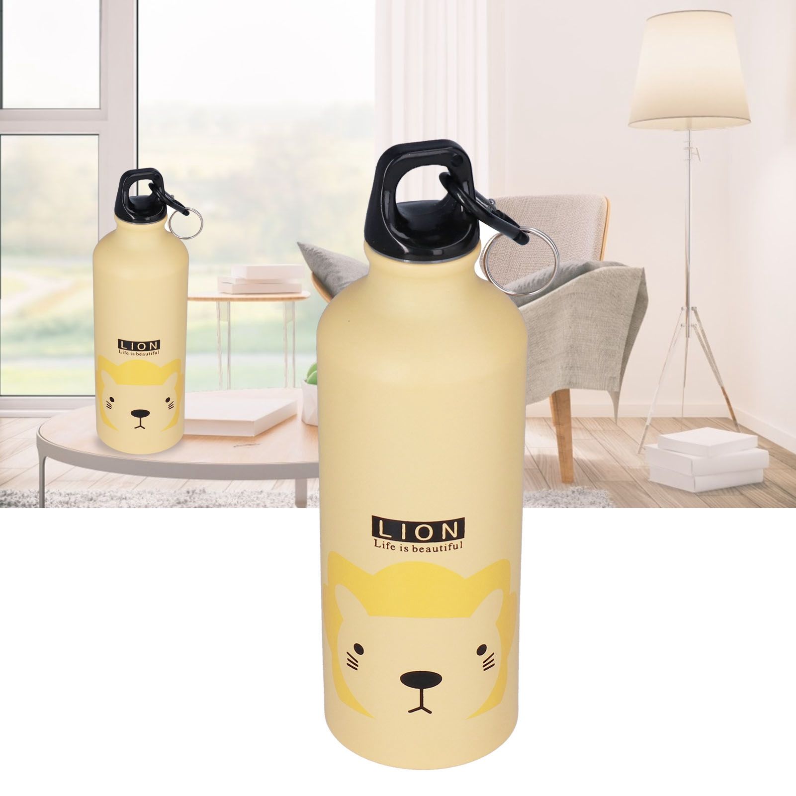Kids Water Bottle Cute Cartoon 500ml Aluminum Insulated Water Bottle Sport view 12