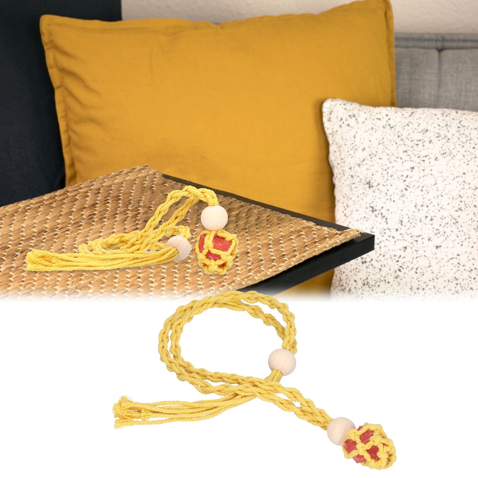 3pcs Net Bag Necklace Empty Stone Holder Rope Replacement Adjustable Necklace view 11