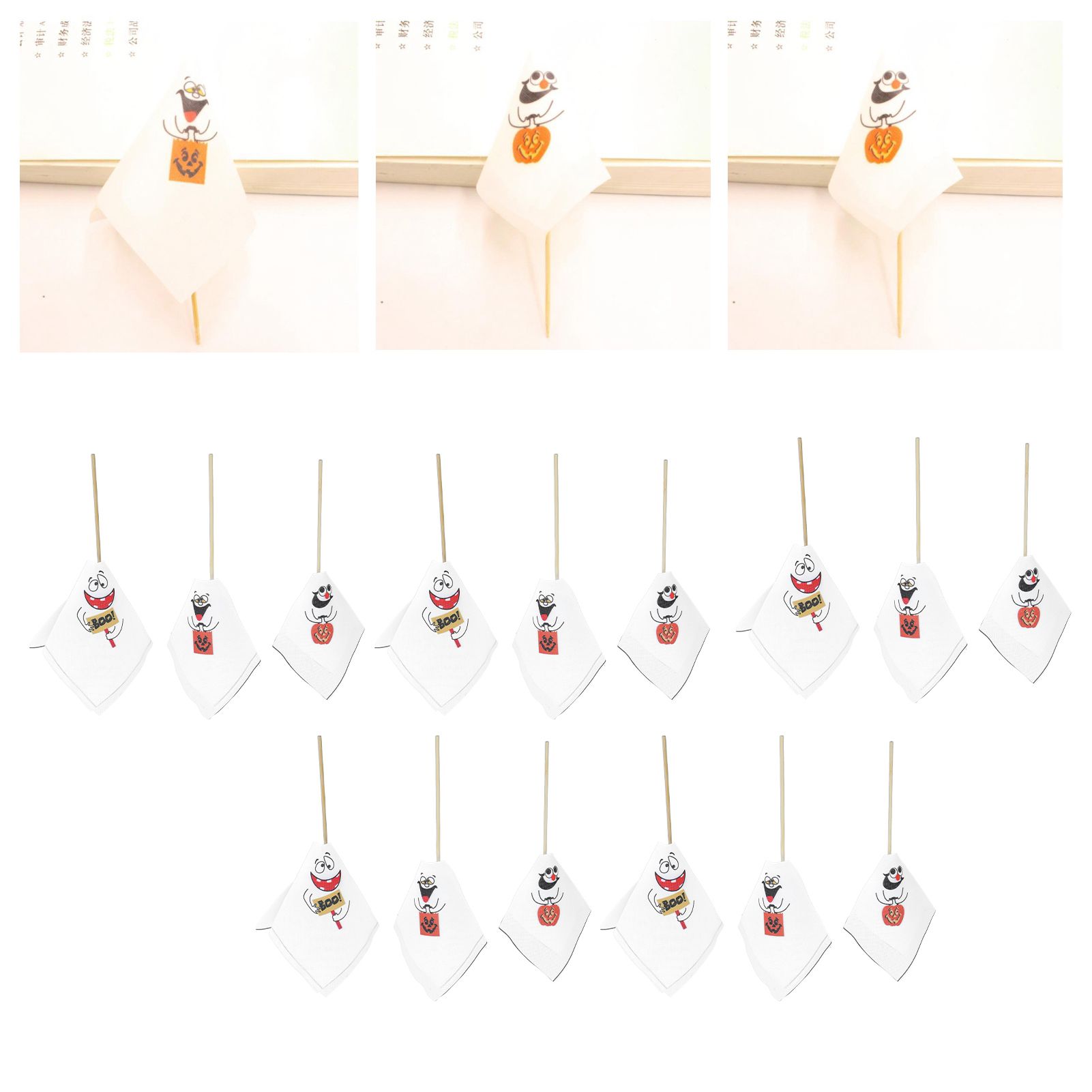 5Set Halloween Hanging Ghost Pumpkin Ghost Ornament Halloween Hanging view 12