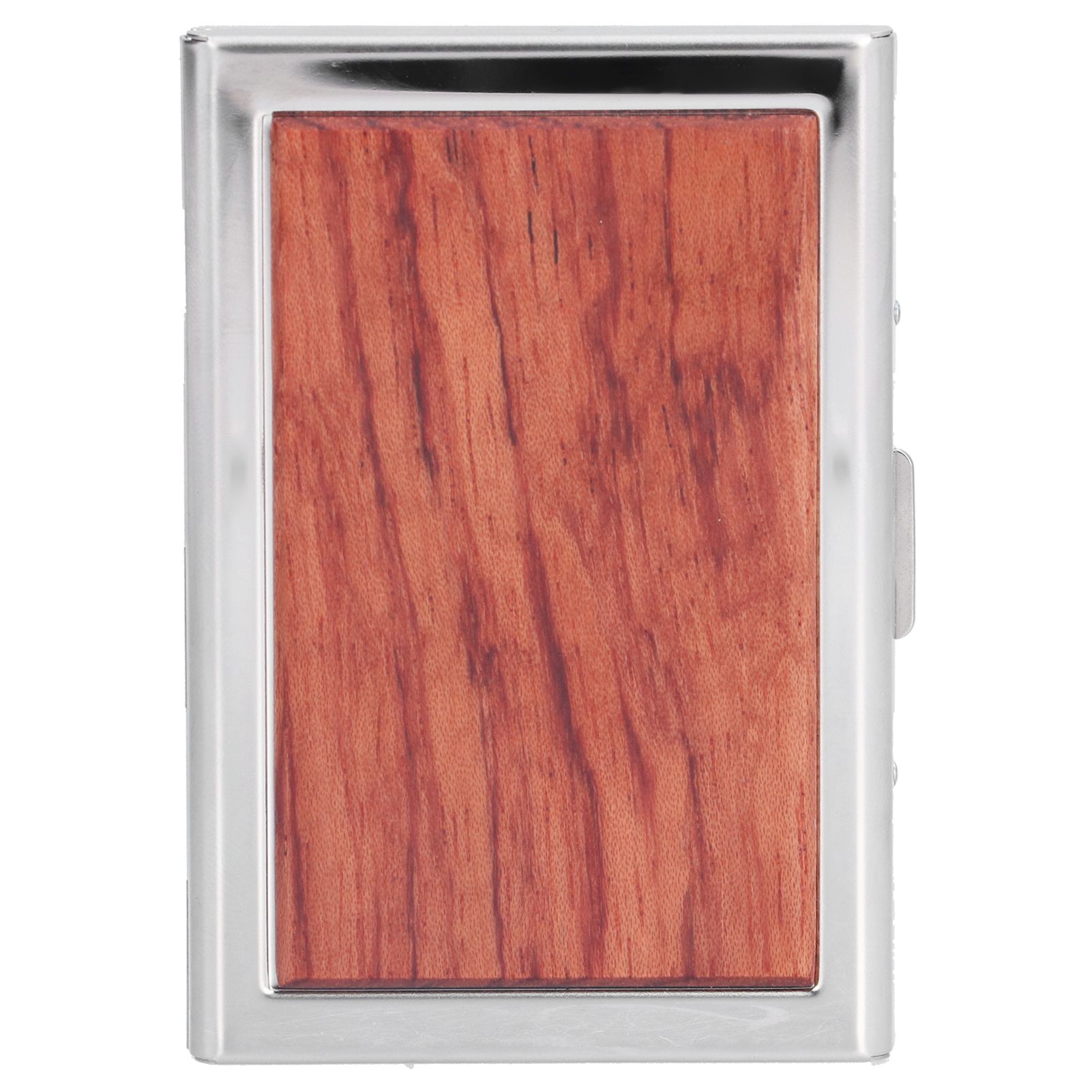 Wood Card Case Safe Bank Credit Card Box Portable Business ID Card Case Holder view 3