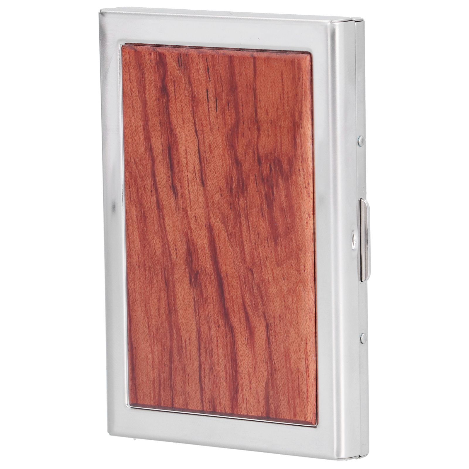 Wood Card Case Safe Bank Credit Card Box Portable Business ID Card Case Holder view 4