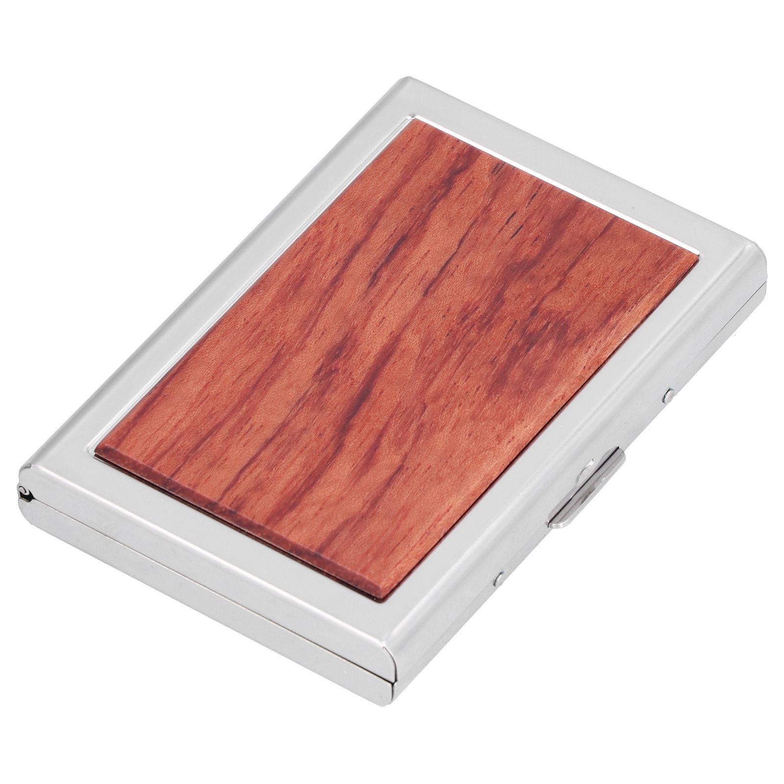 Wood Card Case Safe Bank Credit Card Box Portable Business ID Card Case Holder view 7