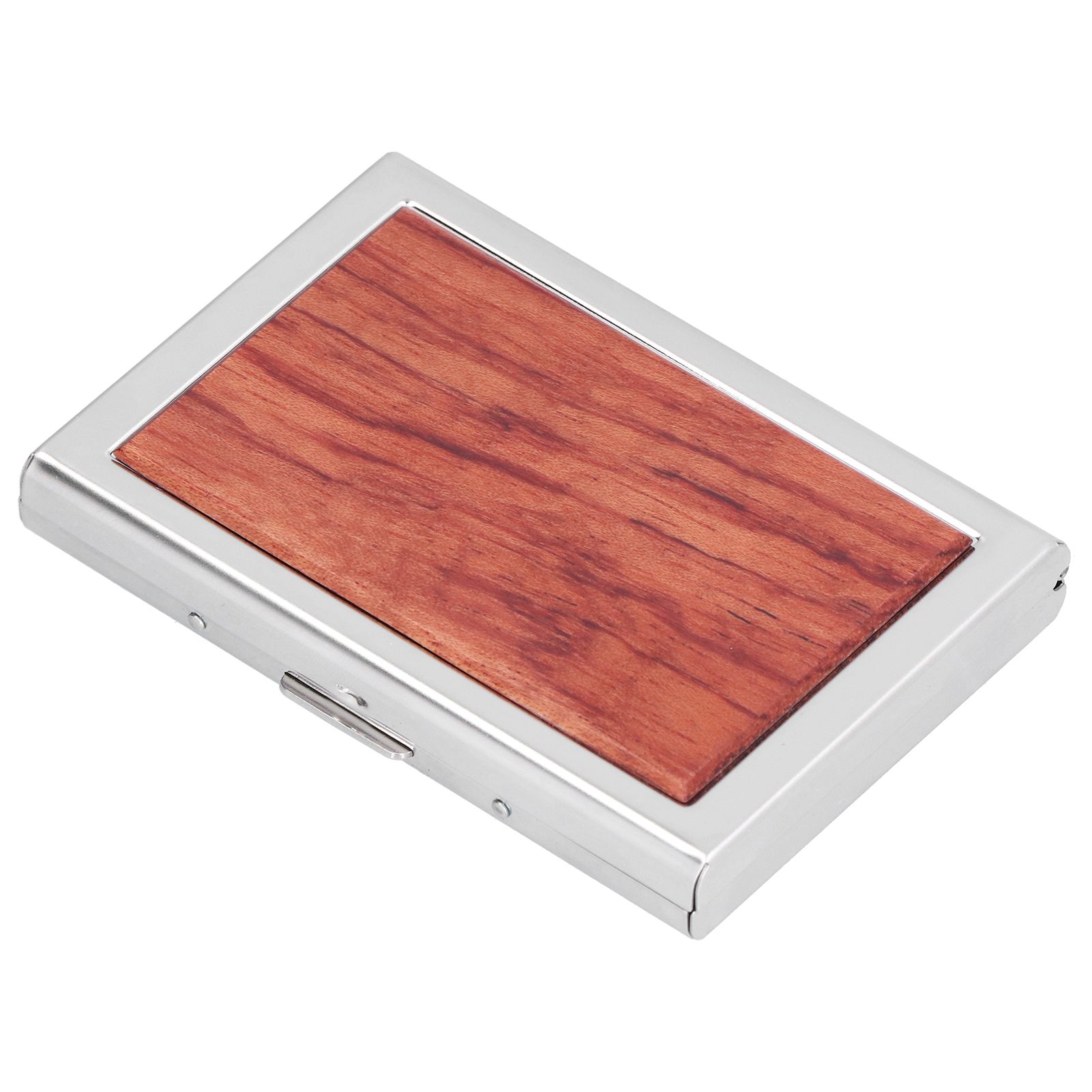 Wood Card Case Safe Bank Credit Card Box Portable Business ID Card Case Holder view 8