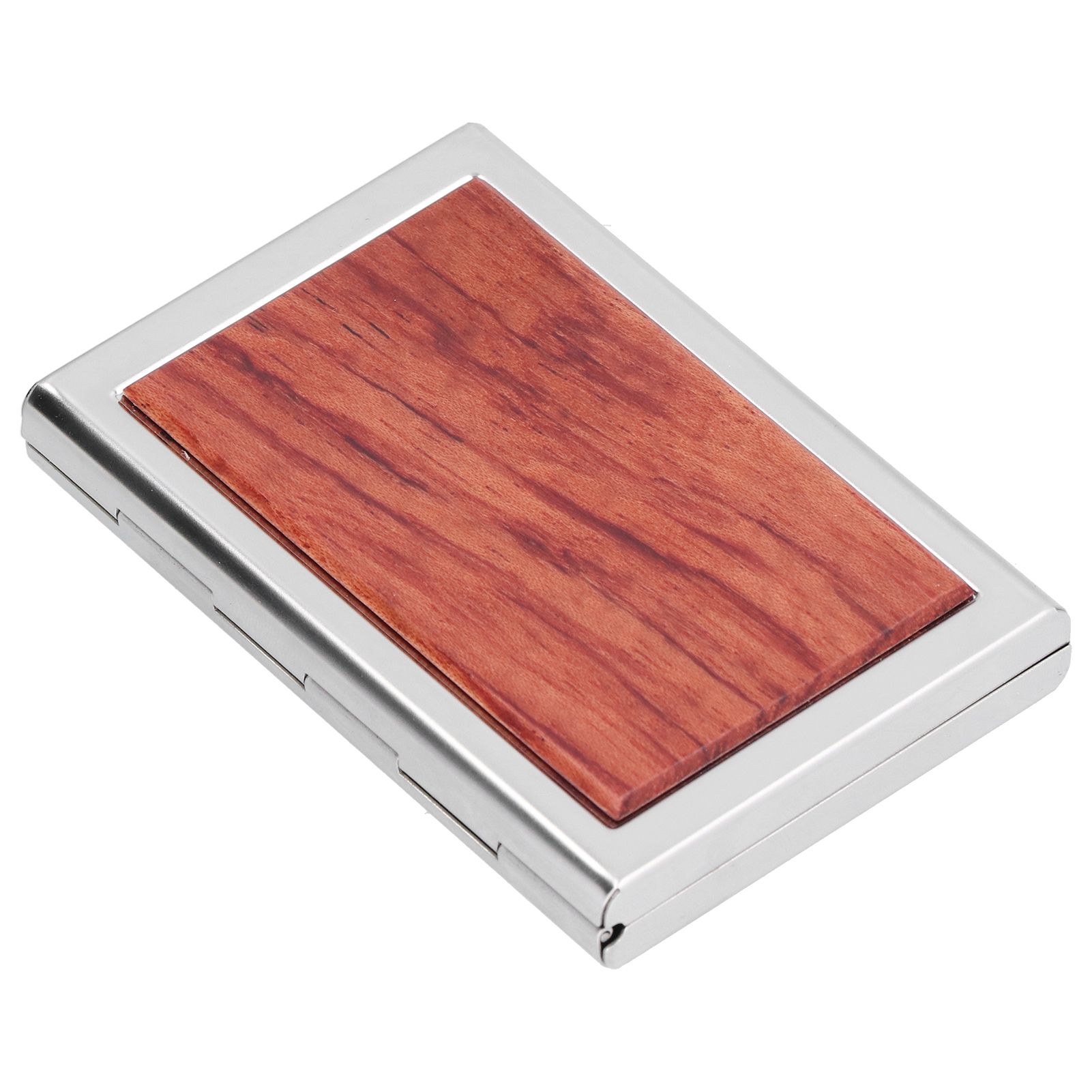 Wood Card Case Safe Bank Credit Card Box Portable Business ID Card Case Holder view 9