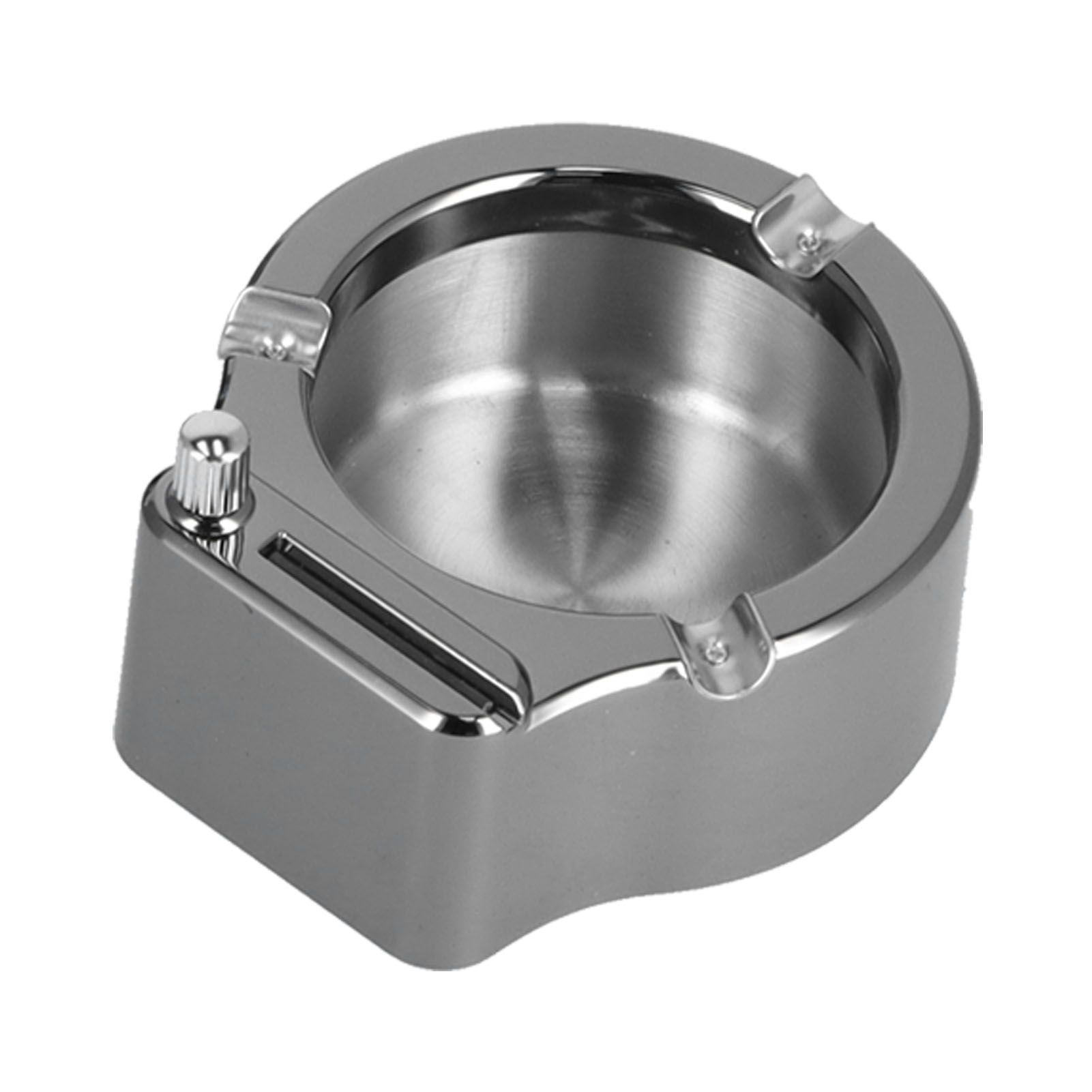 Cigarette Ashtray Stainless Steel Match Lighter Cigarette Ashtray for Home