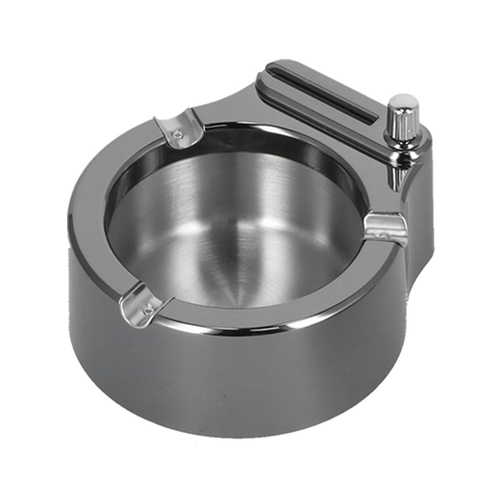 Cigarette Ashtray Stainless Steel Match Lighter Cigarette Ashtray for Home view 3