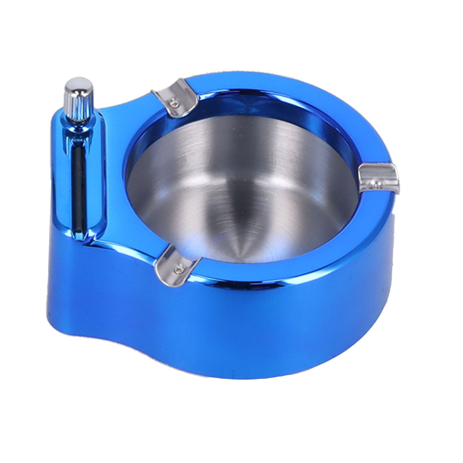 Cigarette Ashtray Stainless Steel Match Lighter Cigarette Ashtray for Home view 3