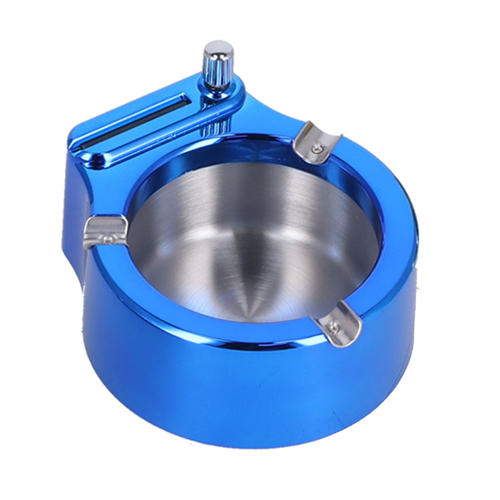 Cigarette Ashtray Stainless Steel Match Lighter Cigarette Ashtray for Home view 4