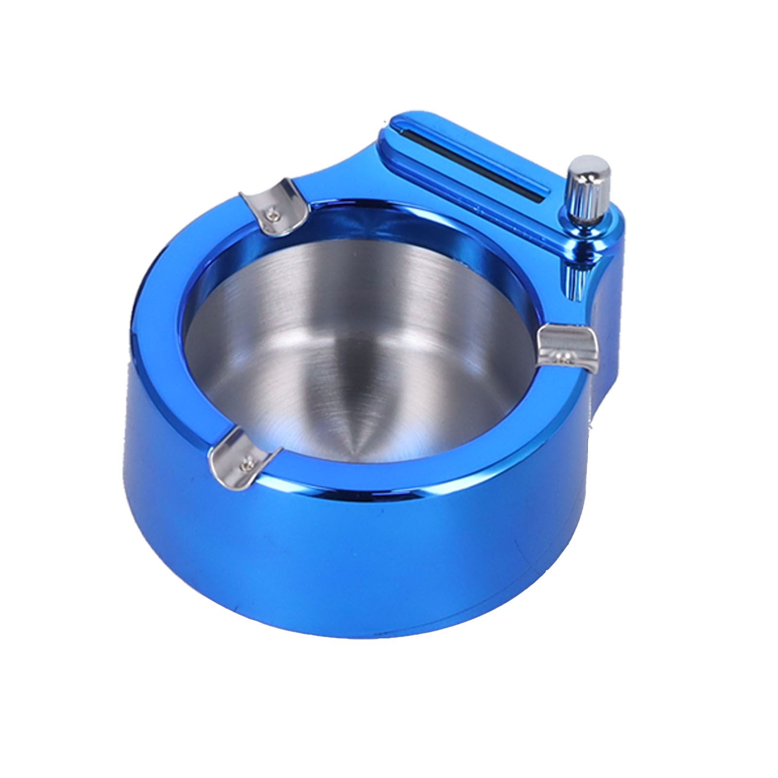 Cigarette Ashtray Stainless Steel Match Lighter Cigarette Ashtray for Home view 6