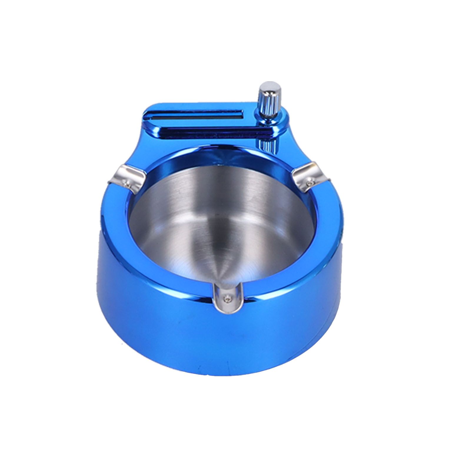 Cigarette Ashtray Stainless Steel Match Lighter Cigarette Ashtray for Home view 10
