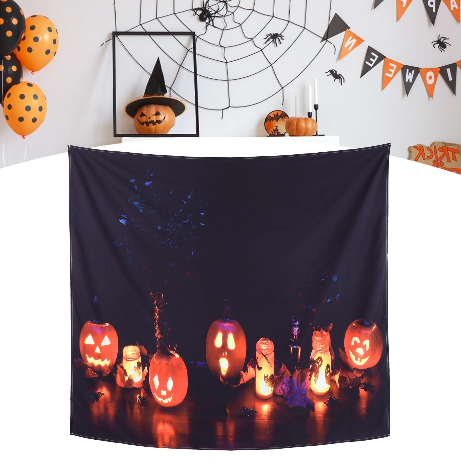 Halloween Tapestry Decorative Wall Hanging Carpet for Bedroom Living Room view 11