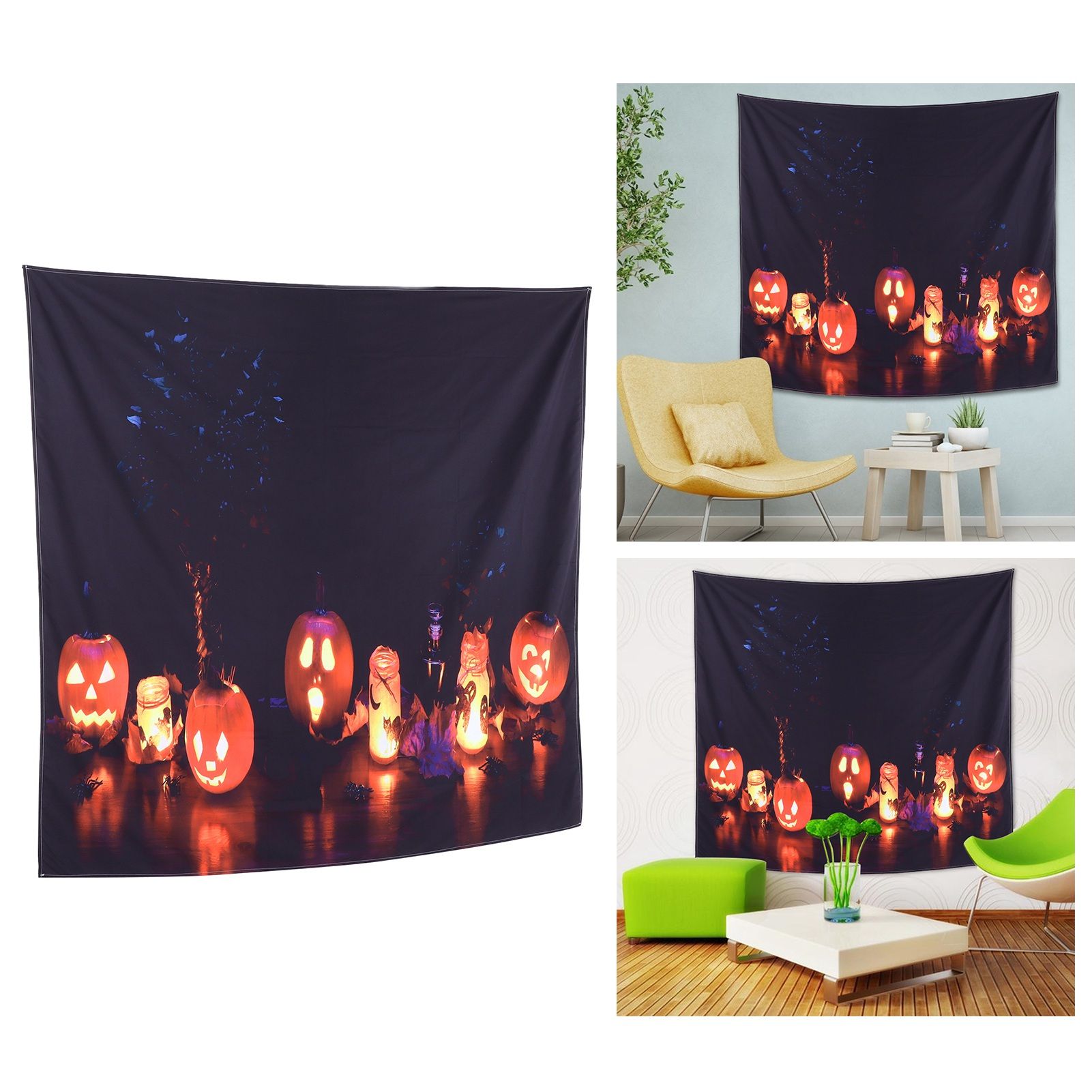 Halloween Tapestry Decorative Wall Hanging Carpet for Bedroom Living Room view 12