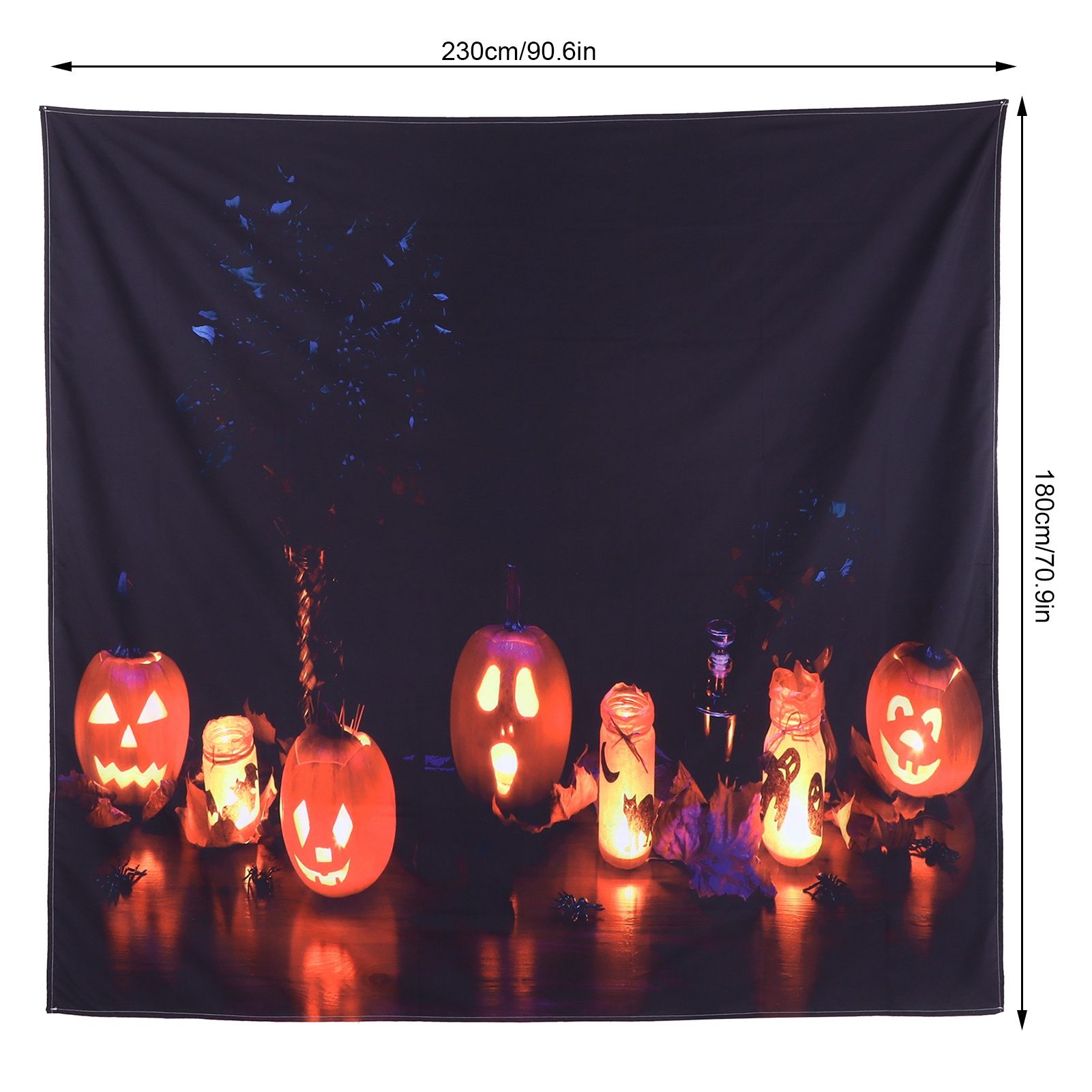 Halloween Tapestry Decorative Wall Hanging Carpet for Bedroom Living Room view 15