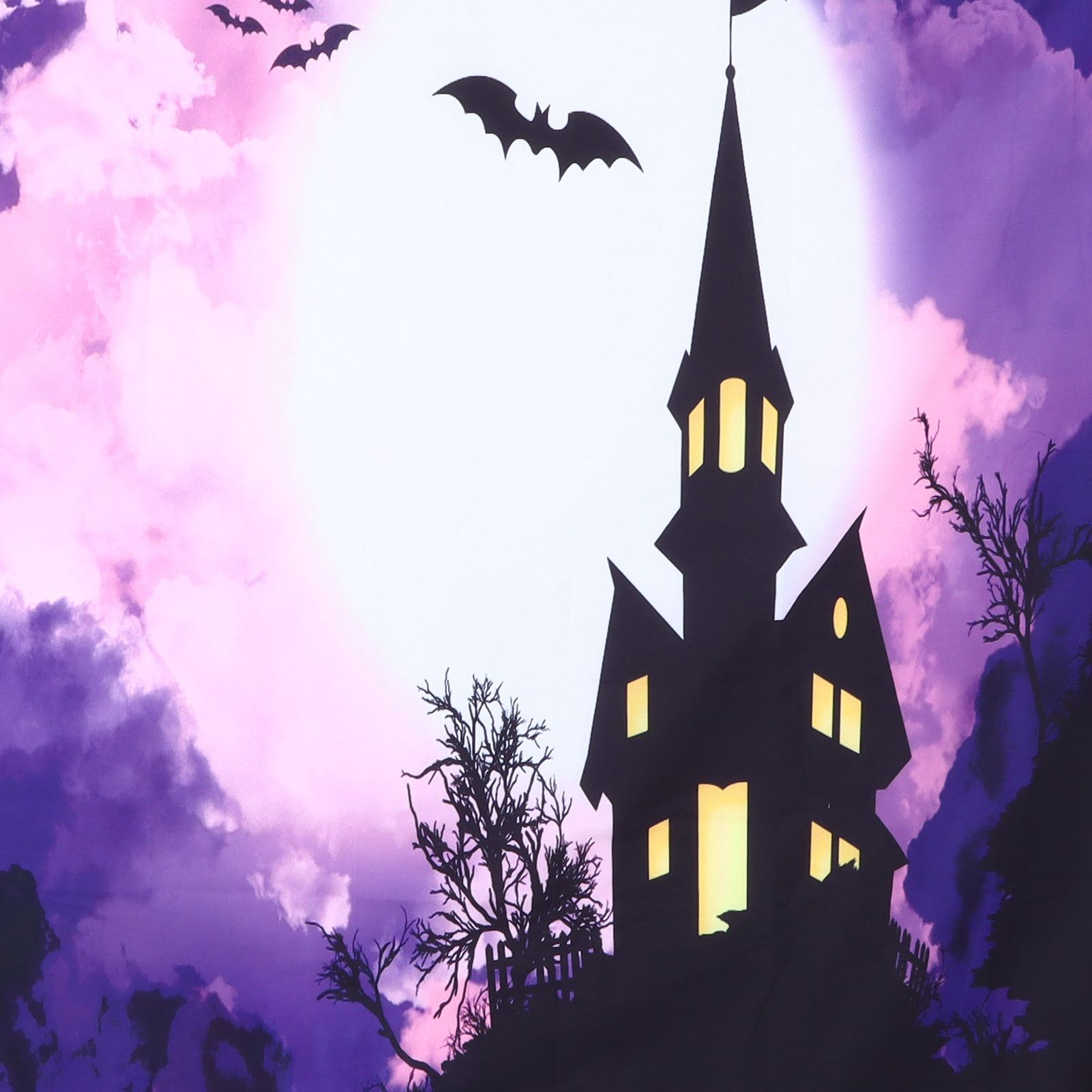 Halloween Castle Pattern Tapestry Wall Hanging Carpet Photography Background view 13
