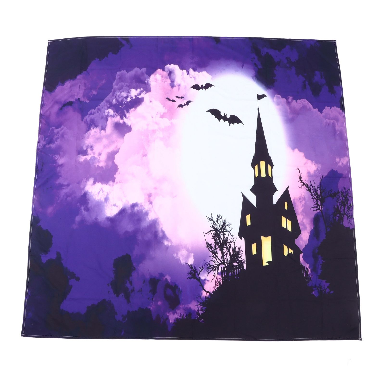 Halloween Castle Pattern Tapestry Wall Hanging Carpet Photography Background view 6