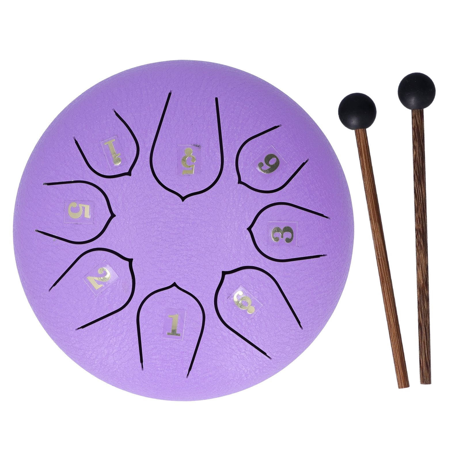 6in 8 Tones Tongue Drum with Mallets Music Book Musical Percussion Instruments view 2