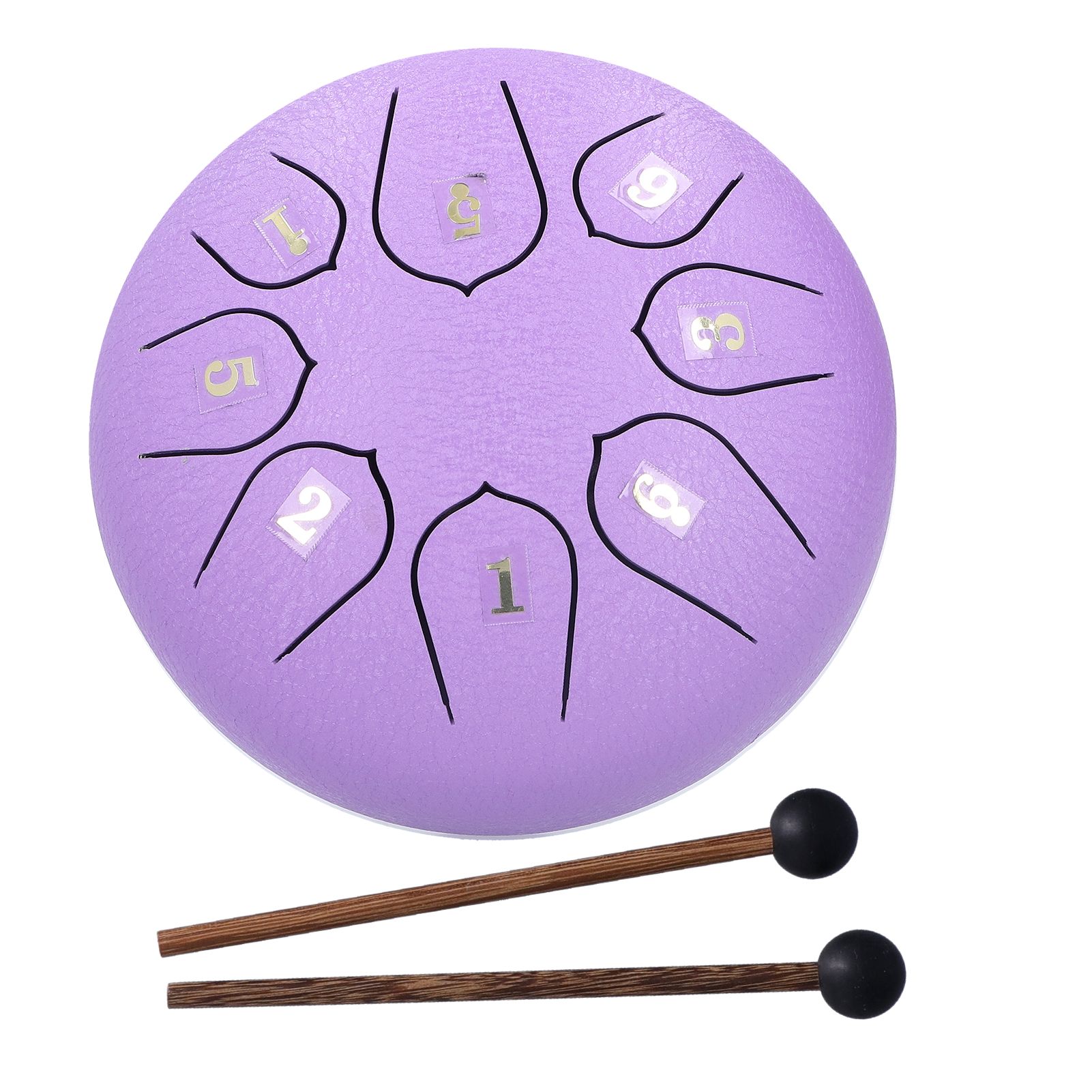 6in 8 Tones Tongue Drum with Mallets Music Book Musical Percussion Instruments view 5