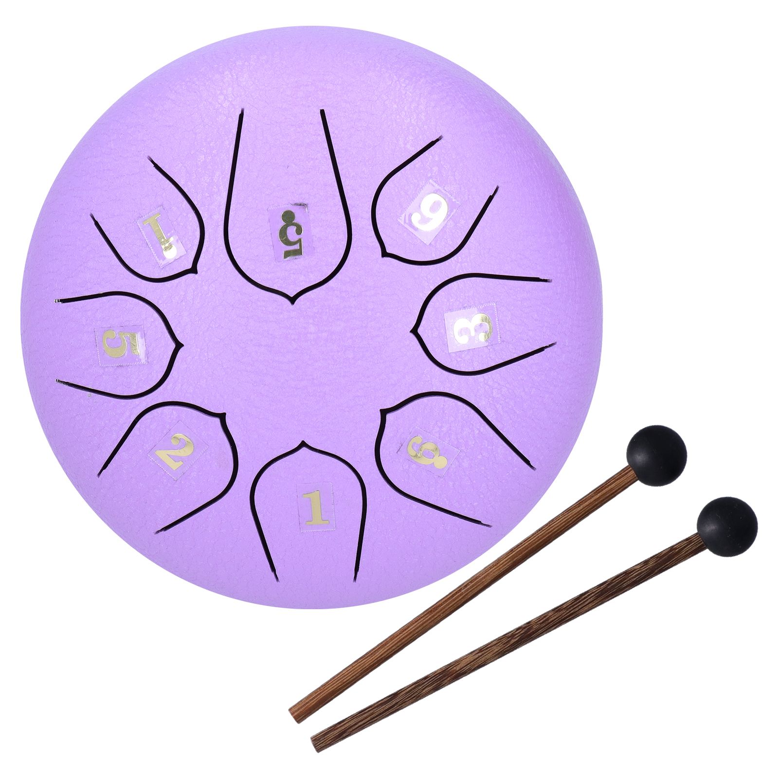 6in 8 Tones Tongue Drum with Mallets Music Book Musical Percussion Instruments view 7