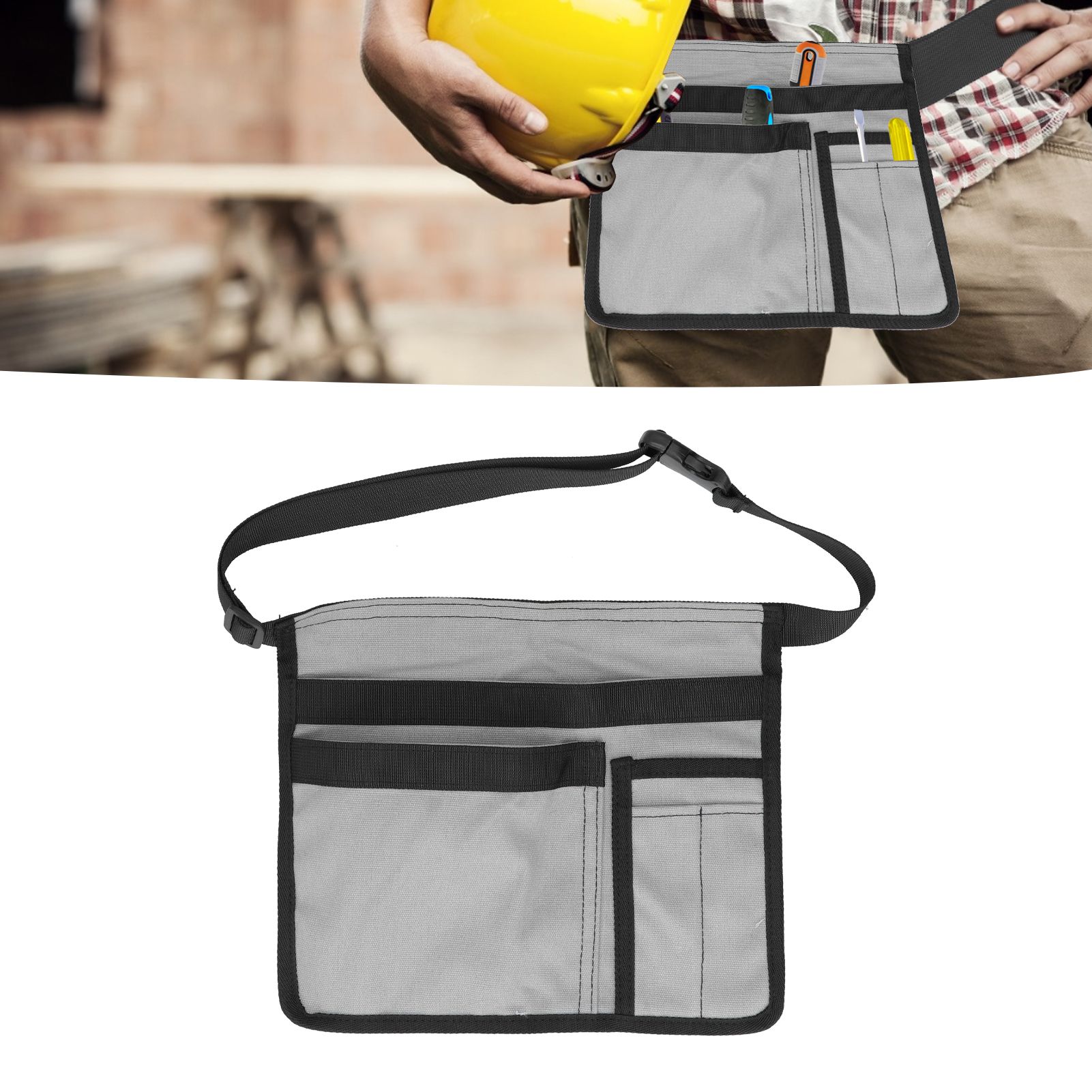 Unilateral Waist Hanging Tool Bag Wear Resistant Oxford Cloth Adjustable Tools view 11