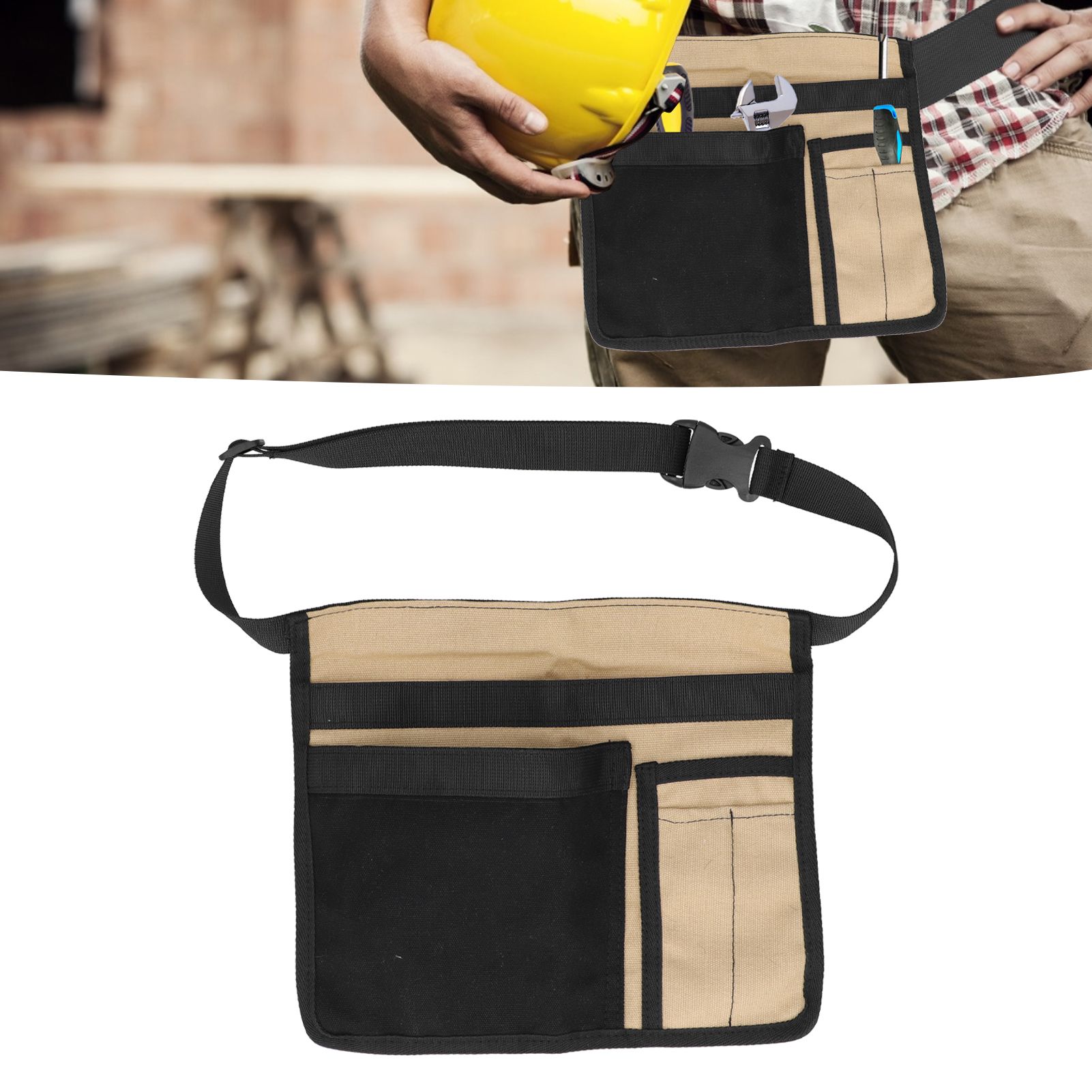 Unilateral Waist Hanging Tool Bag Wear Resistant Oxford Cloth Adjustable Tools view 11