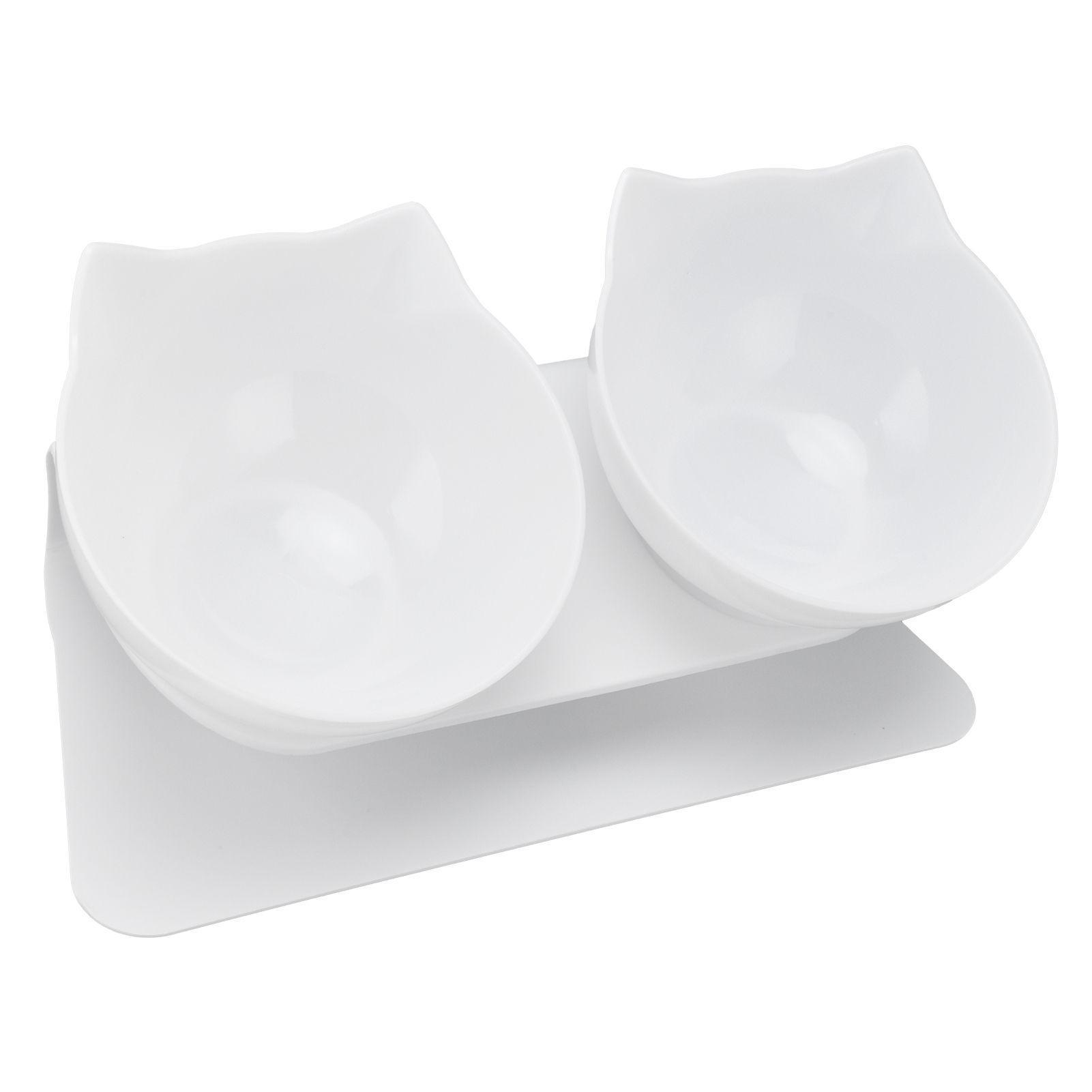 15° Inclined Cat Double Bowl Neck Guard Pet Feeding Bowl for Home Pet Shop view 5