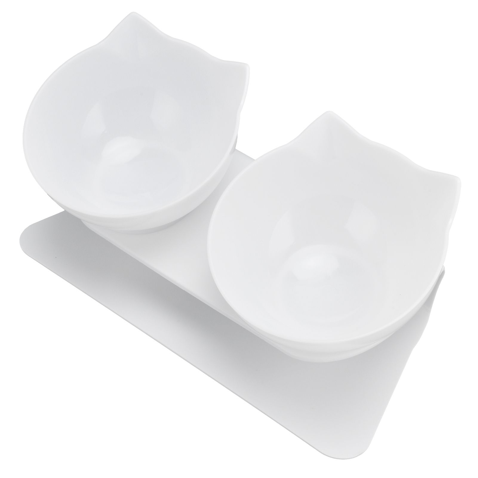 15° Inclined Cat Double Bowl Neck Guard Pet Feeding Bowl for Home Pet Shop view 7