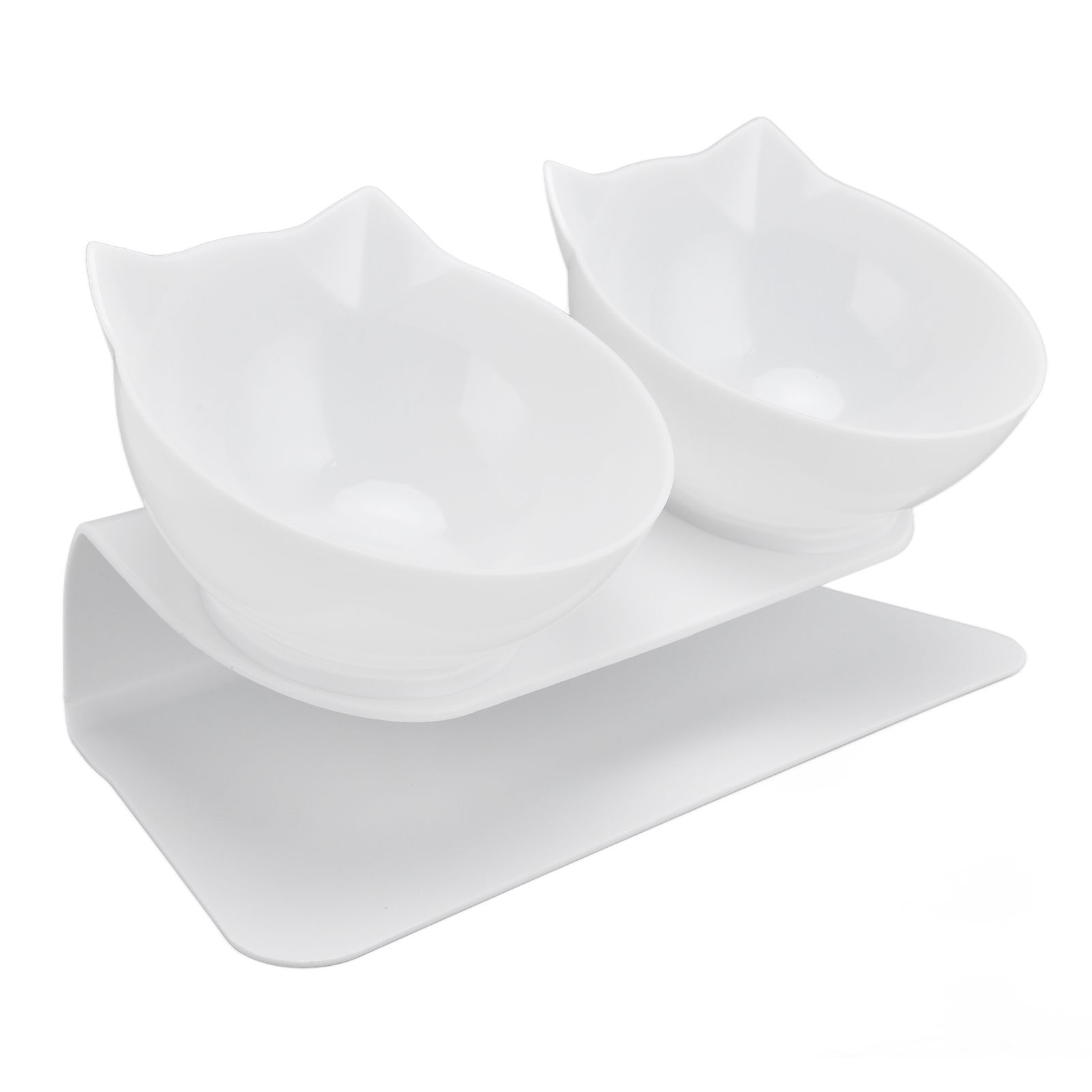 15° Inclined Cat Double Bowl Neck Guard Pet Feeding Bowl for Home Pet Shop view 9